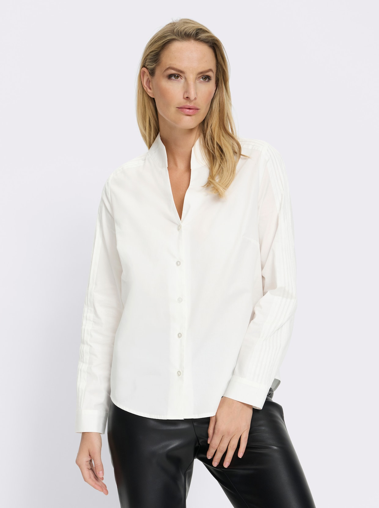 heine Langarm-Bluse - ecru