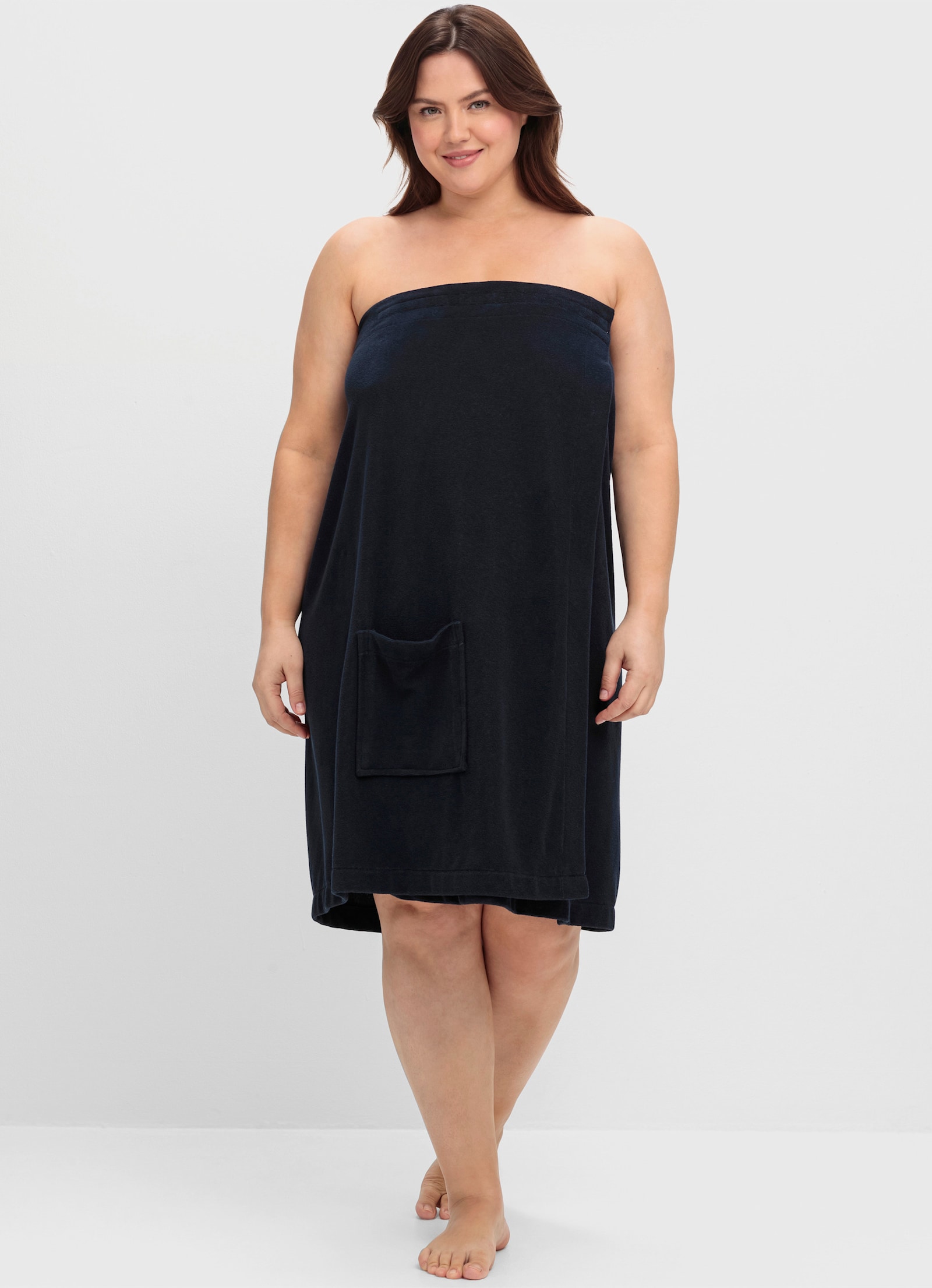 sheego Saunatuch - nachtblau