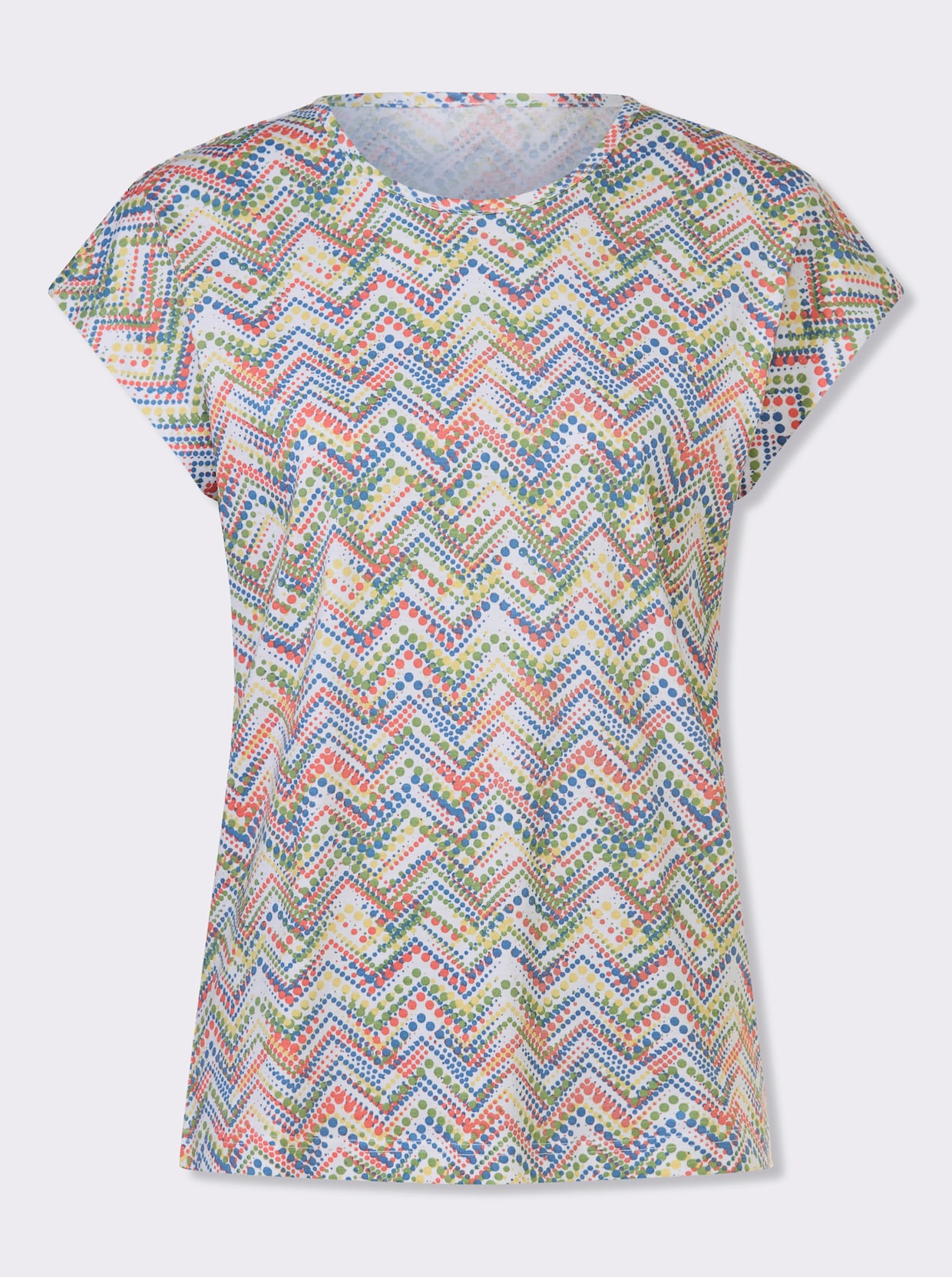 Print-Shirt - eucalyptus-koralle-bedruckt