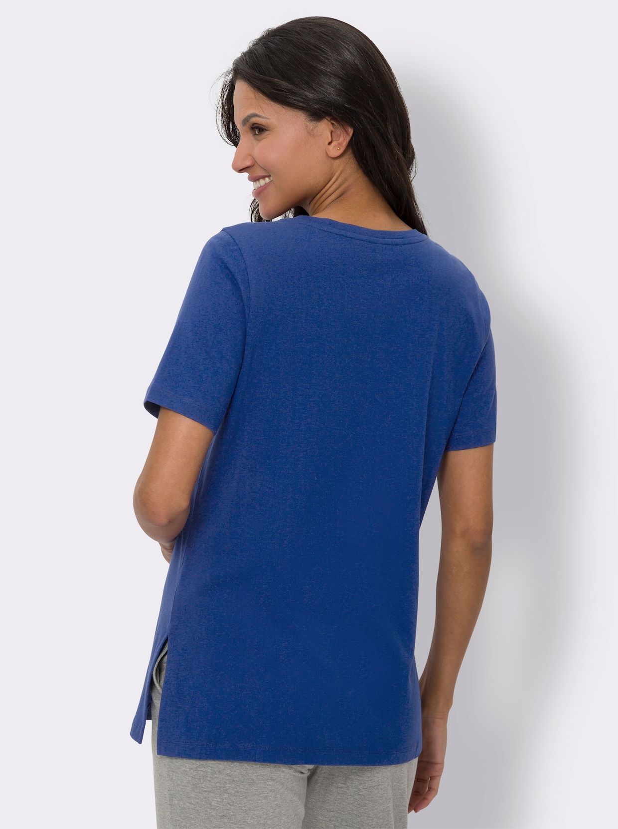 Longshirt - royalblau