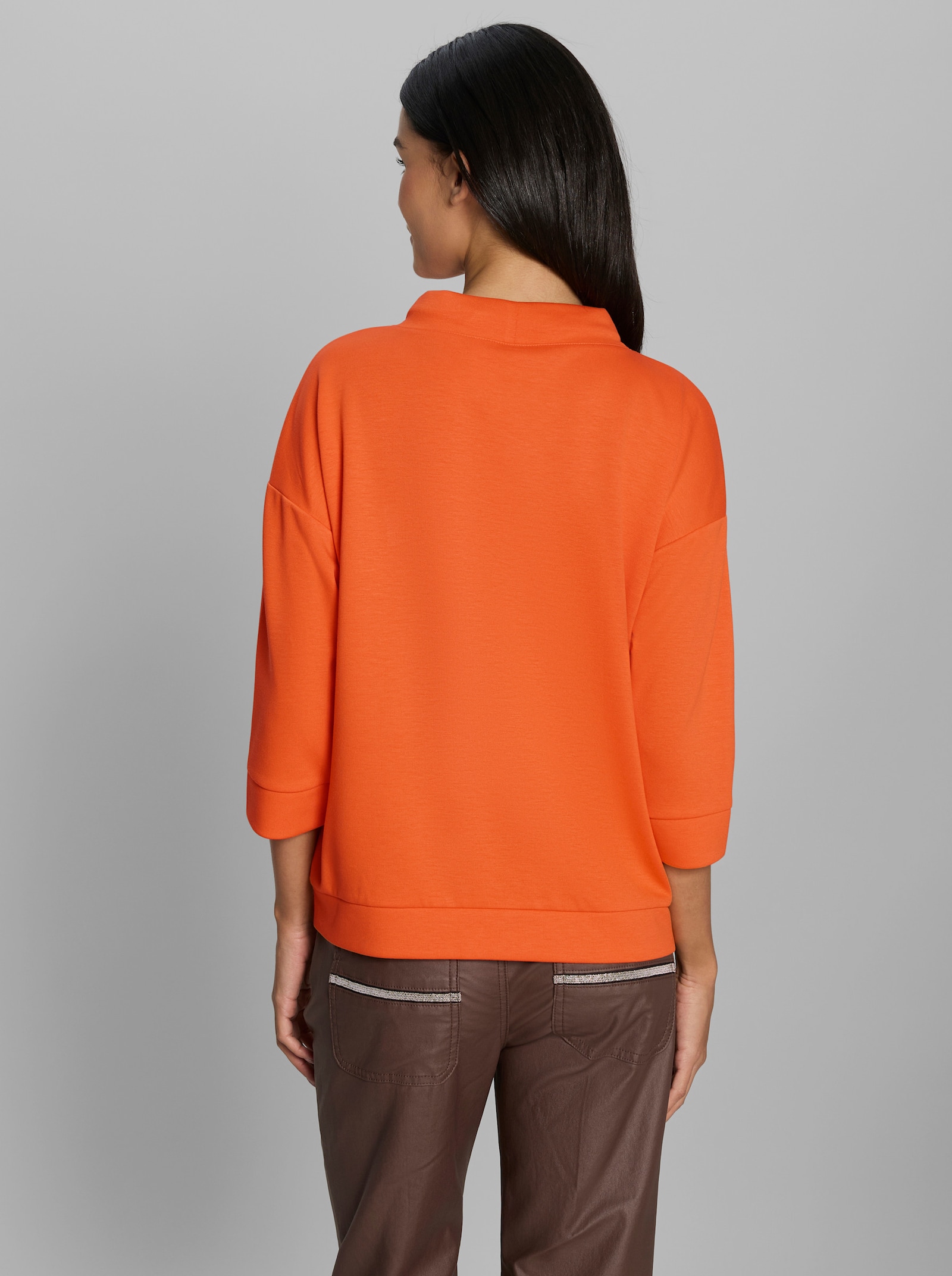 heine Sweatshirt mit Stehkragen - orange