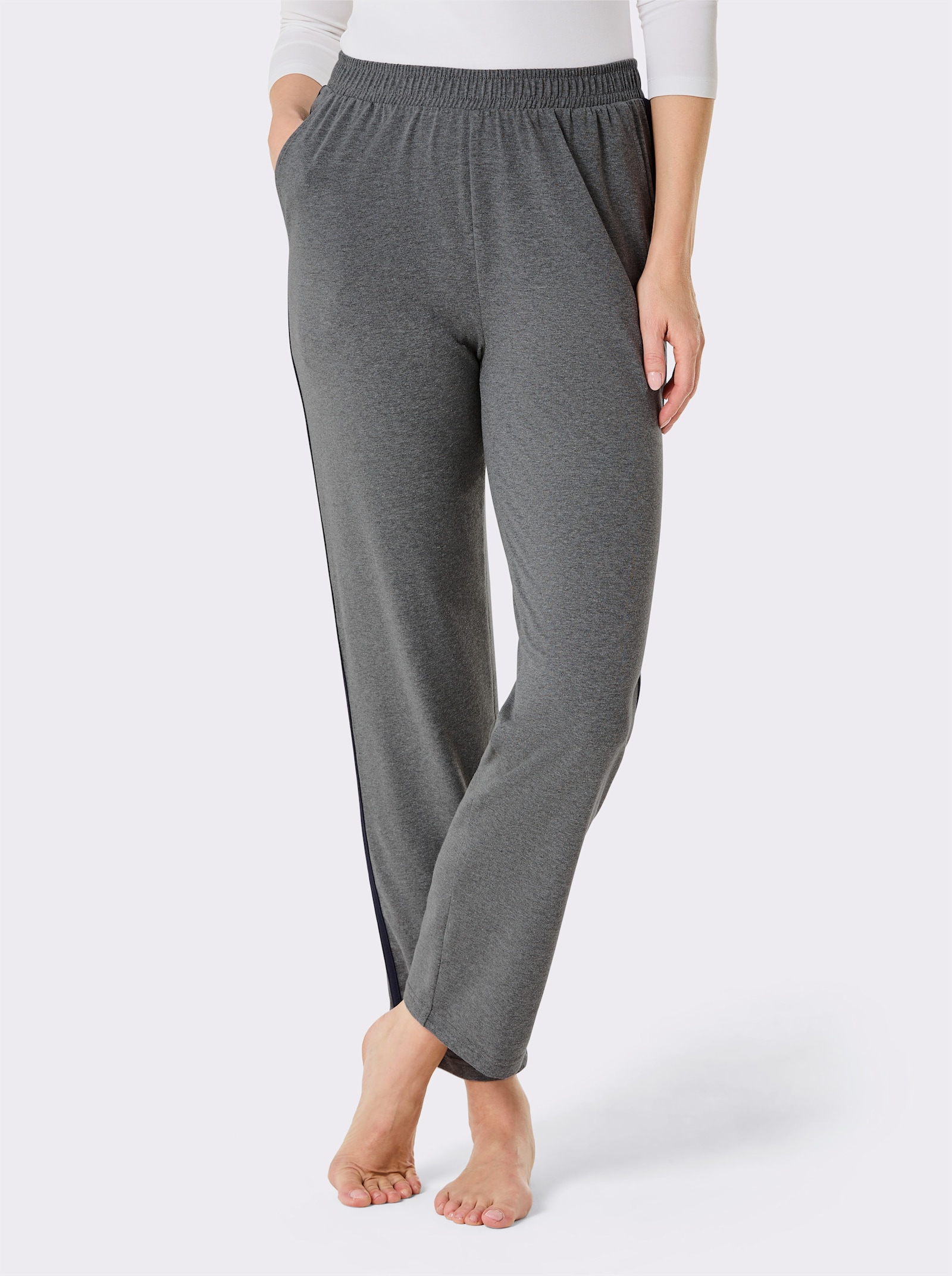 feel good Kalhoty - námořnická + antracitová-melír