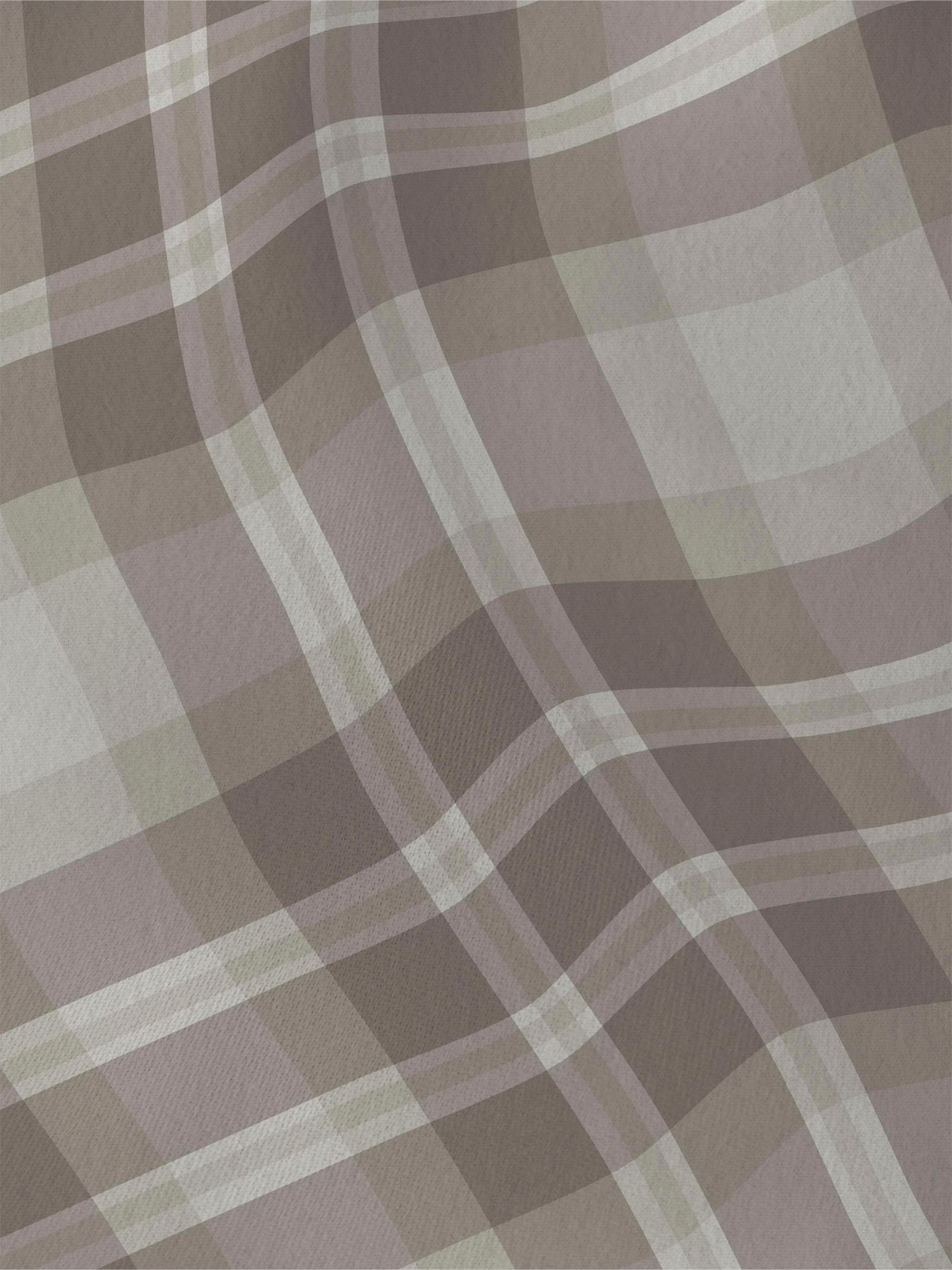 Biberna Wendebettwäsche - beige-kariert