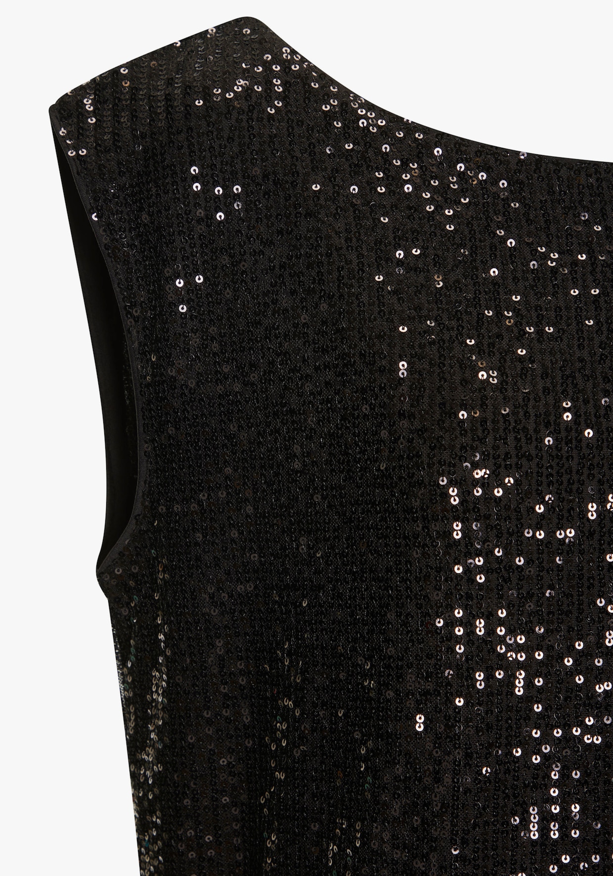 LASCANA Paillettenshirt - schwarz