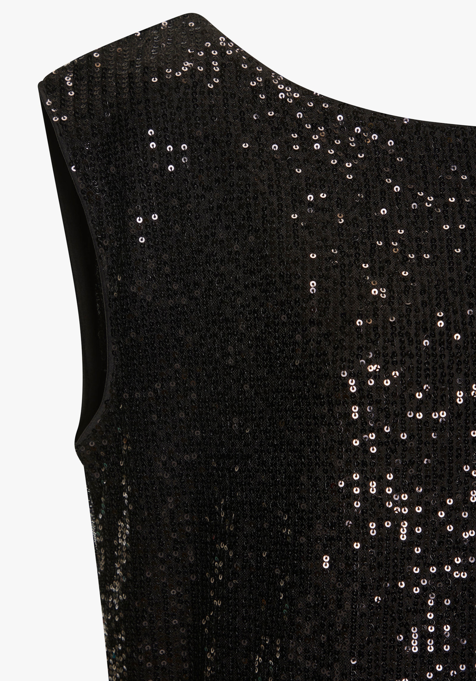LASCANA Paillettenshirt - schwarz