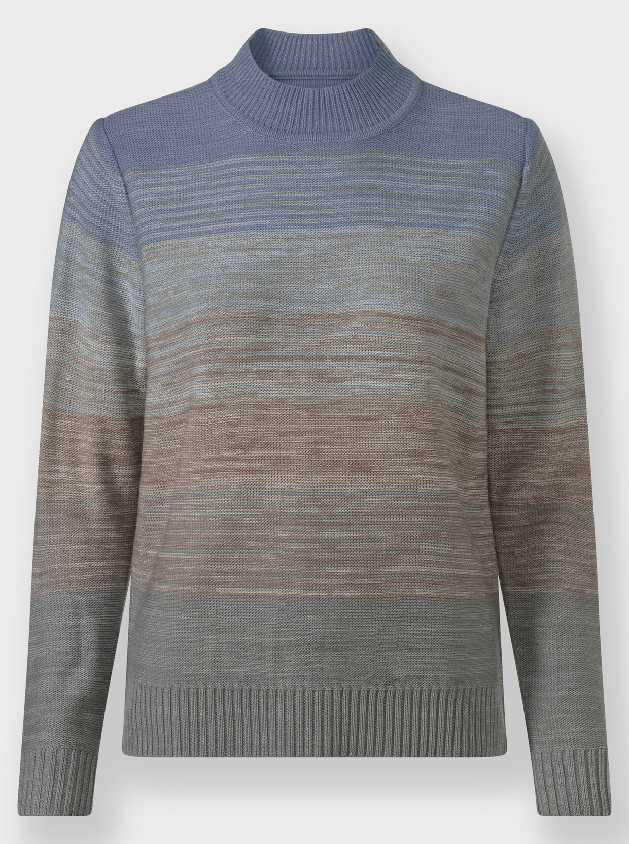 Pullover - lichtblauw gedessineerd