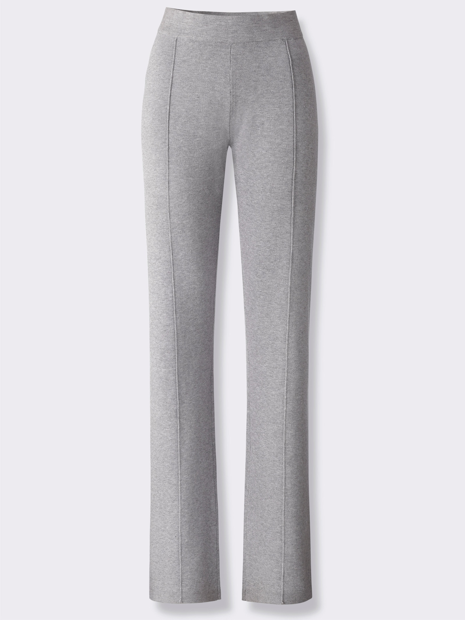heine Strickhose mit Biesen - steingrau-meliert