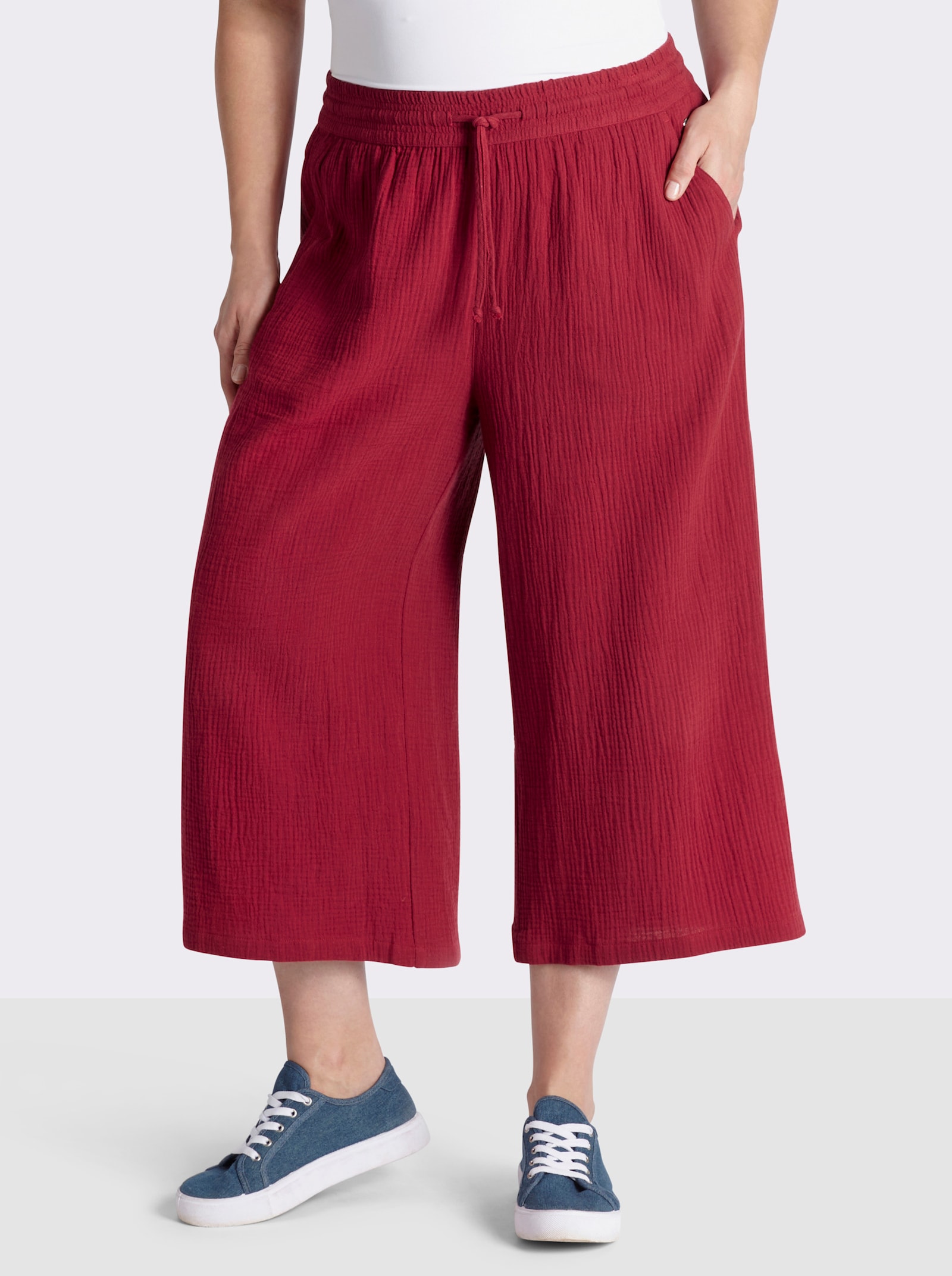 sheego 3/4-Hose in Schlupfform - kirsche