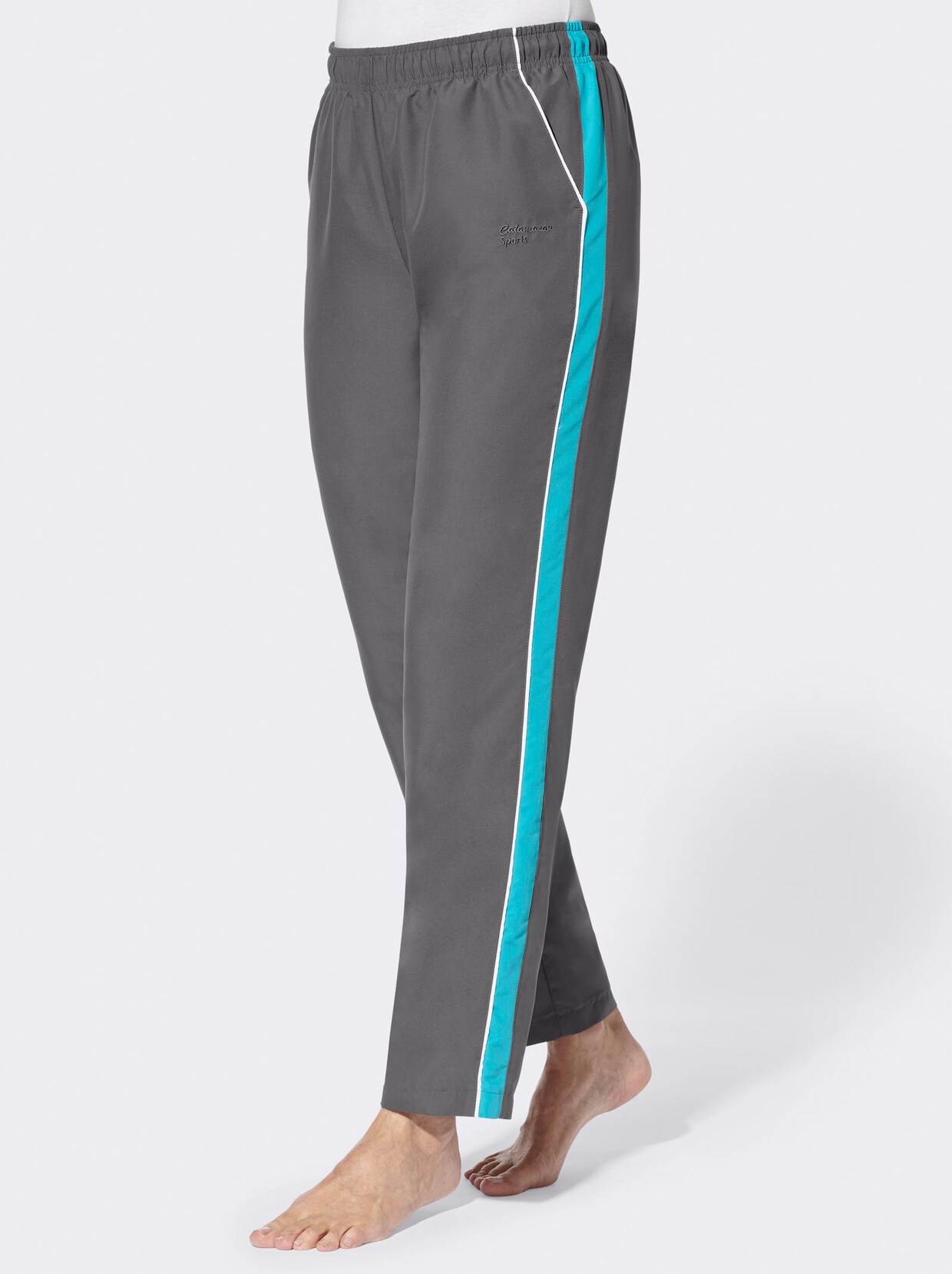 Catamaran Sports Freizeithose - grau-türkis