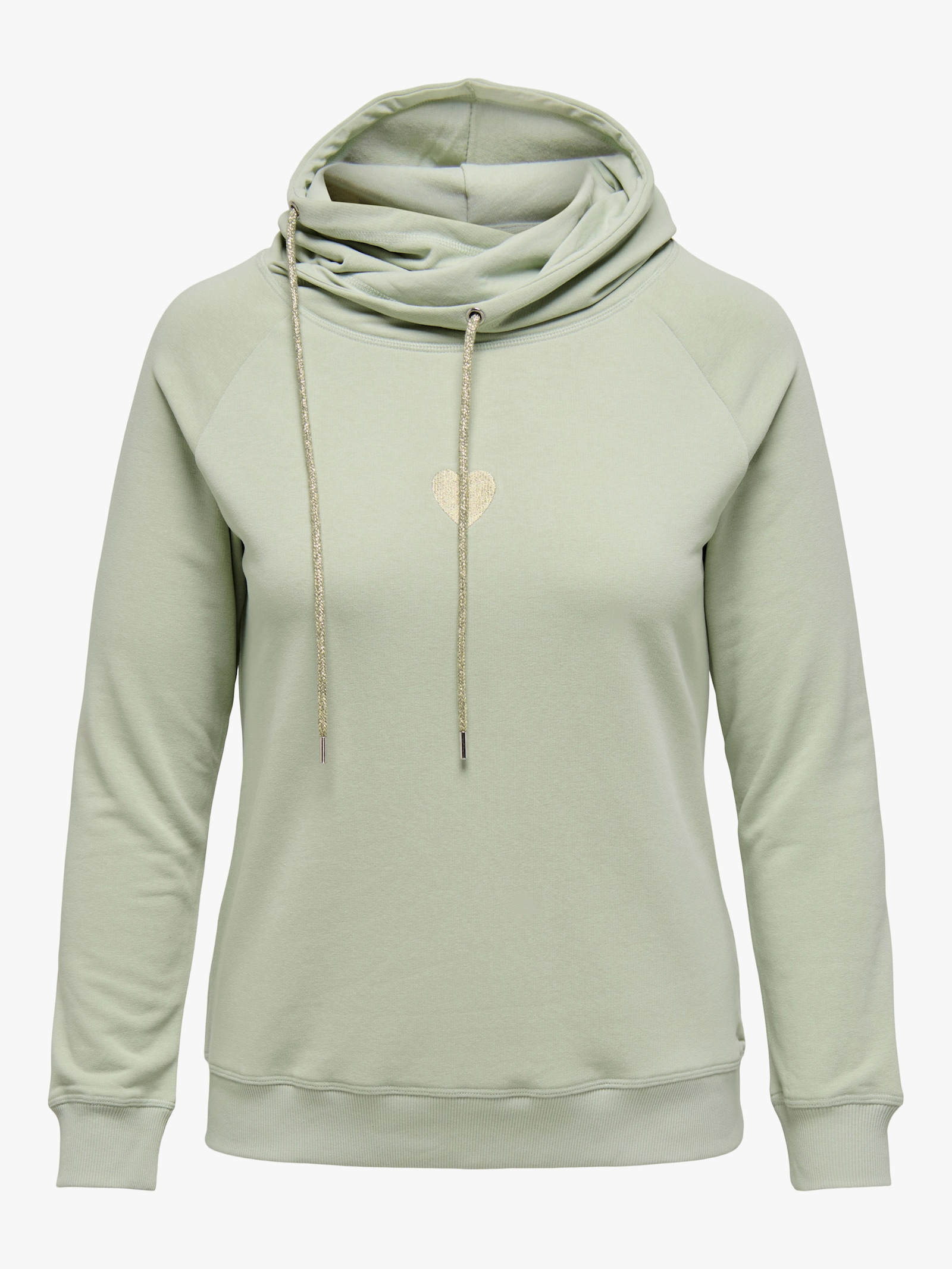 ONLY CARMAKOMA Kapuzensweatshirt - desert sage detail:w. desert sage lurex emb.