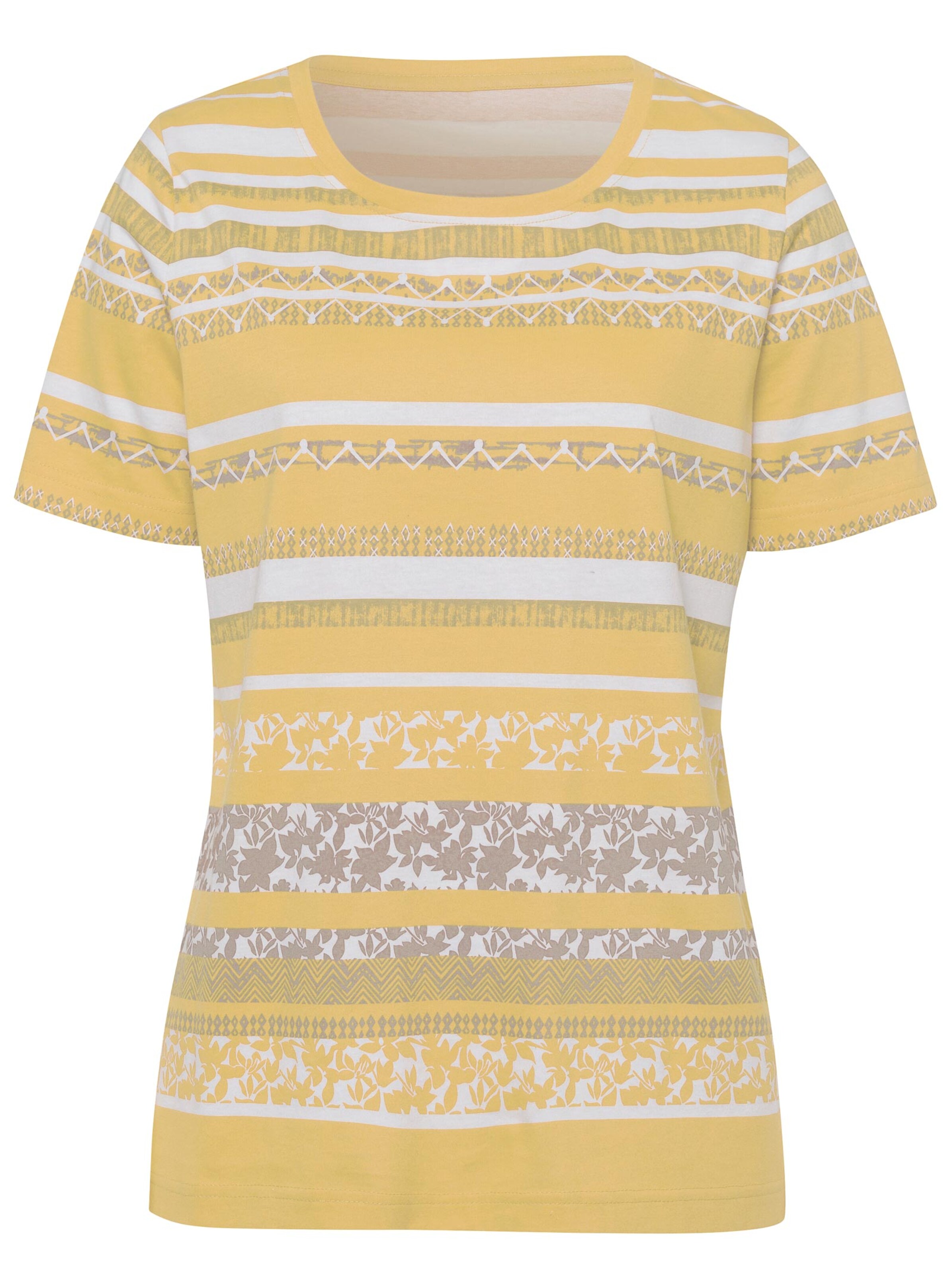 Shirt - gelb-gemustert