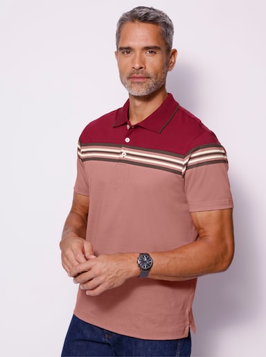 Poloshirt - dunkelrot-rosenholz