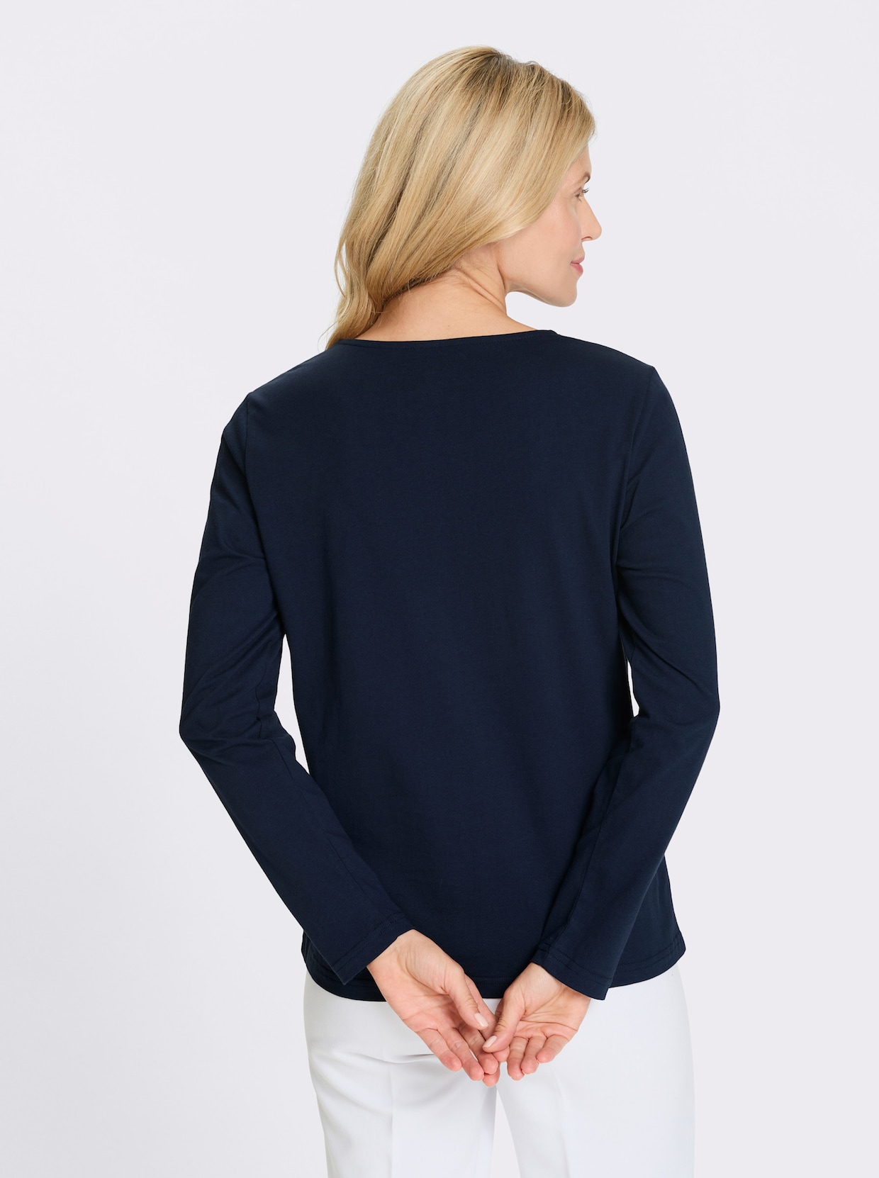 Langarmshirt - marine