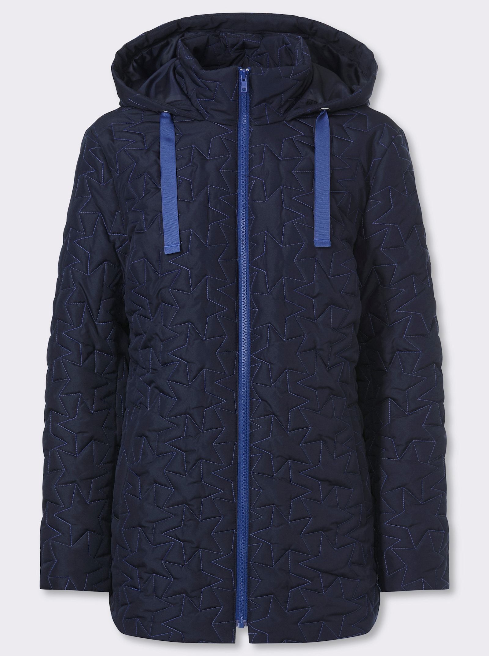Steppjacke mit 2-Wege-Reißverschluss - marine