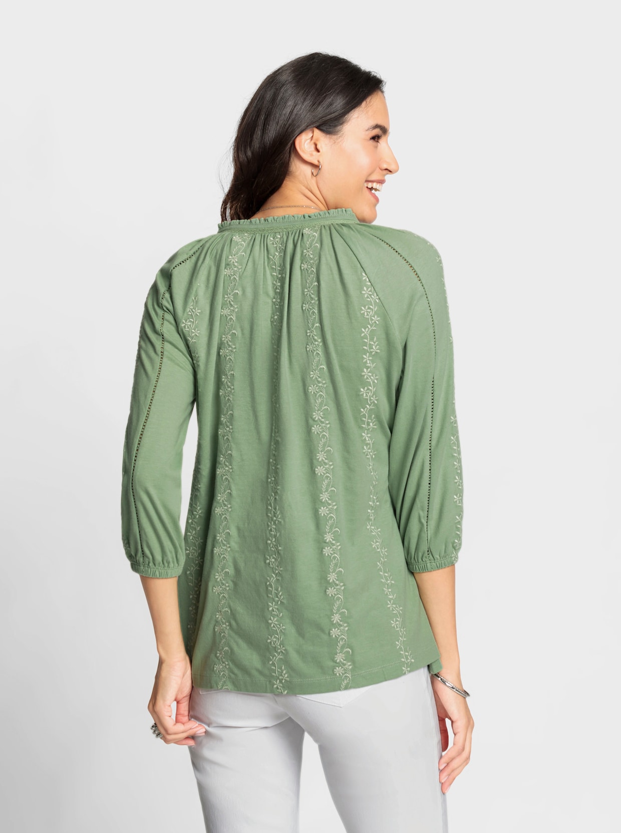 3/4-Arm-Shirt - eucalyptus