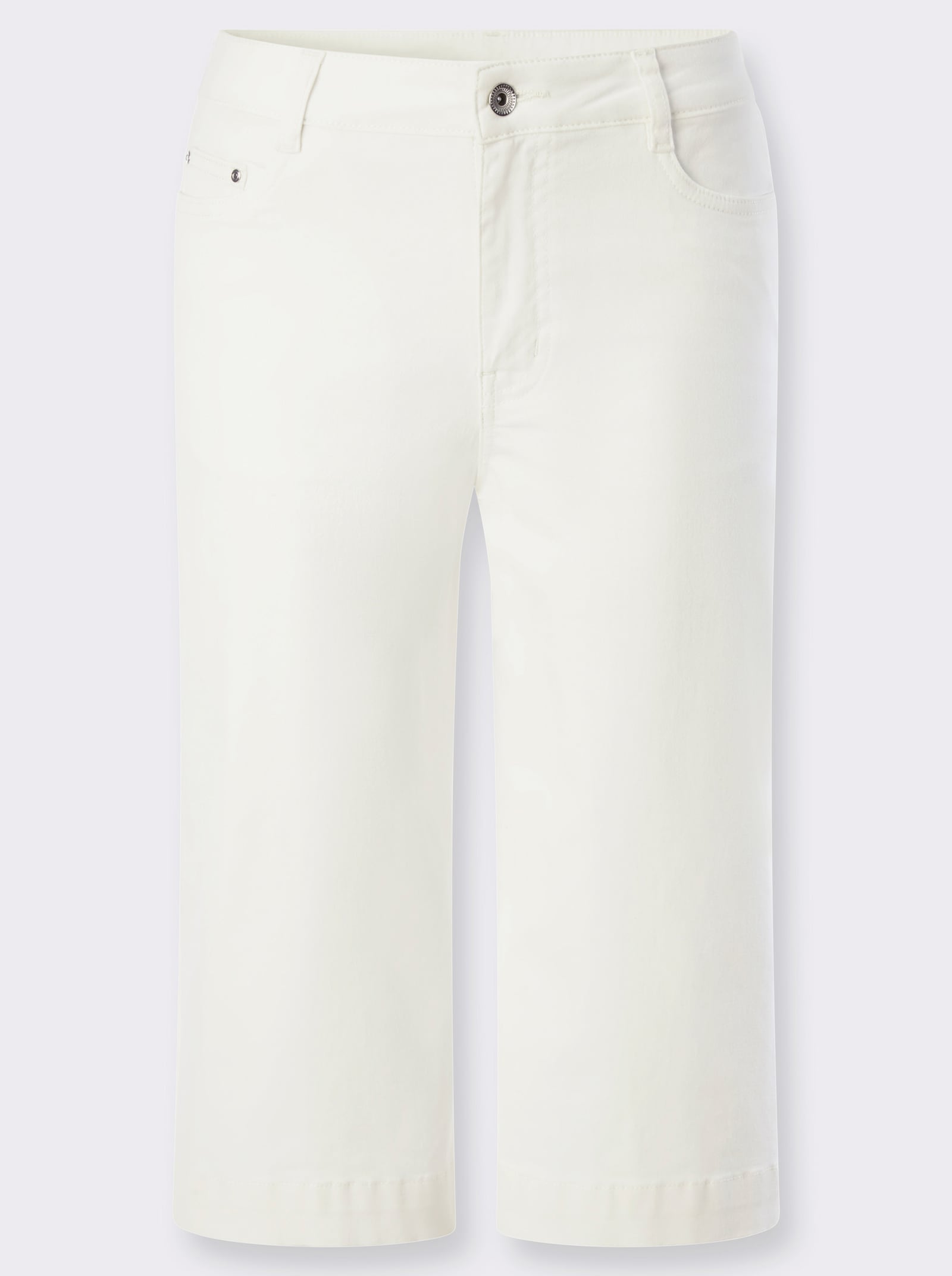 heine Jeansbermudas mit weitem Bein - ecru