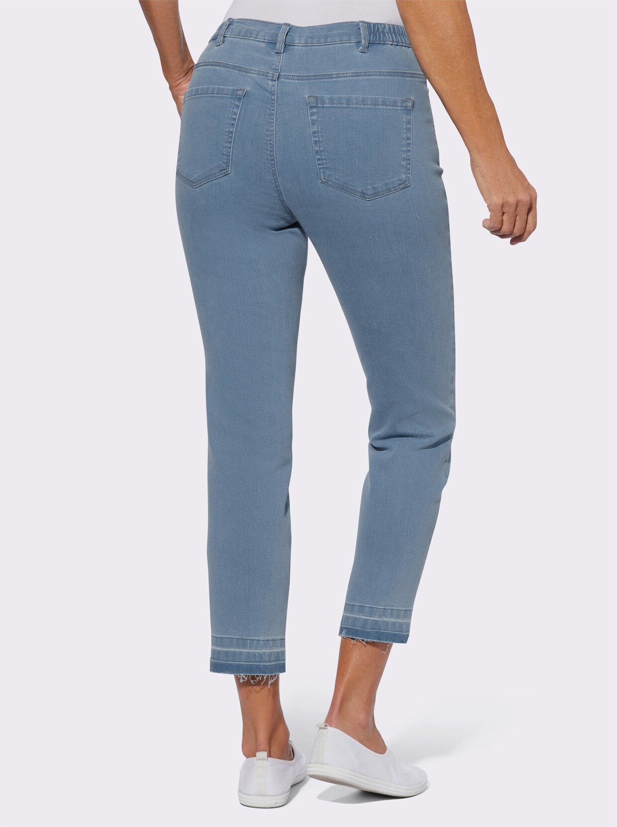 Ankle jeans - blue-bleached