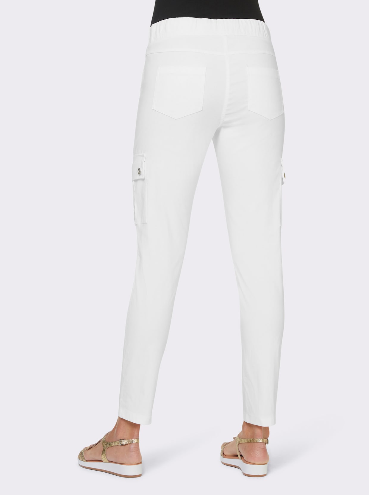 heine Pantalon cargo - blanc