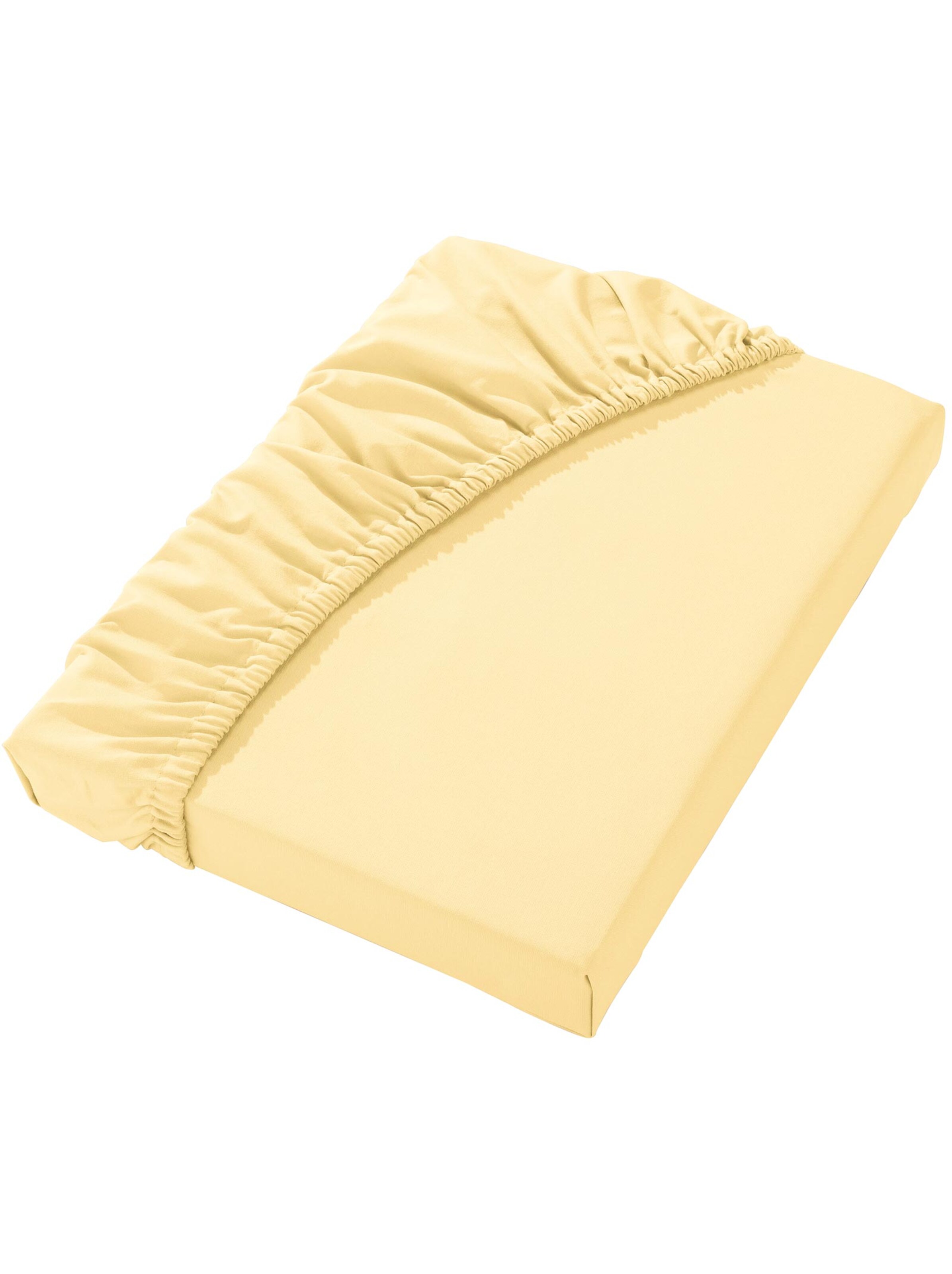 Betttuch - vanillegelb