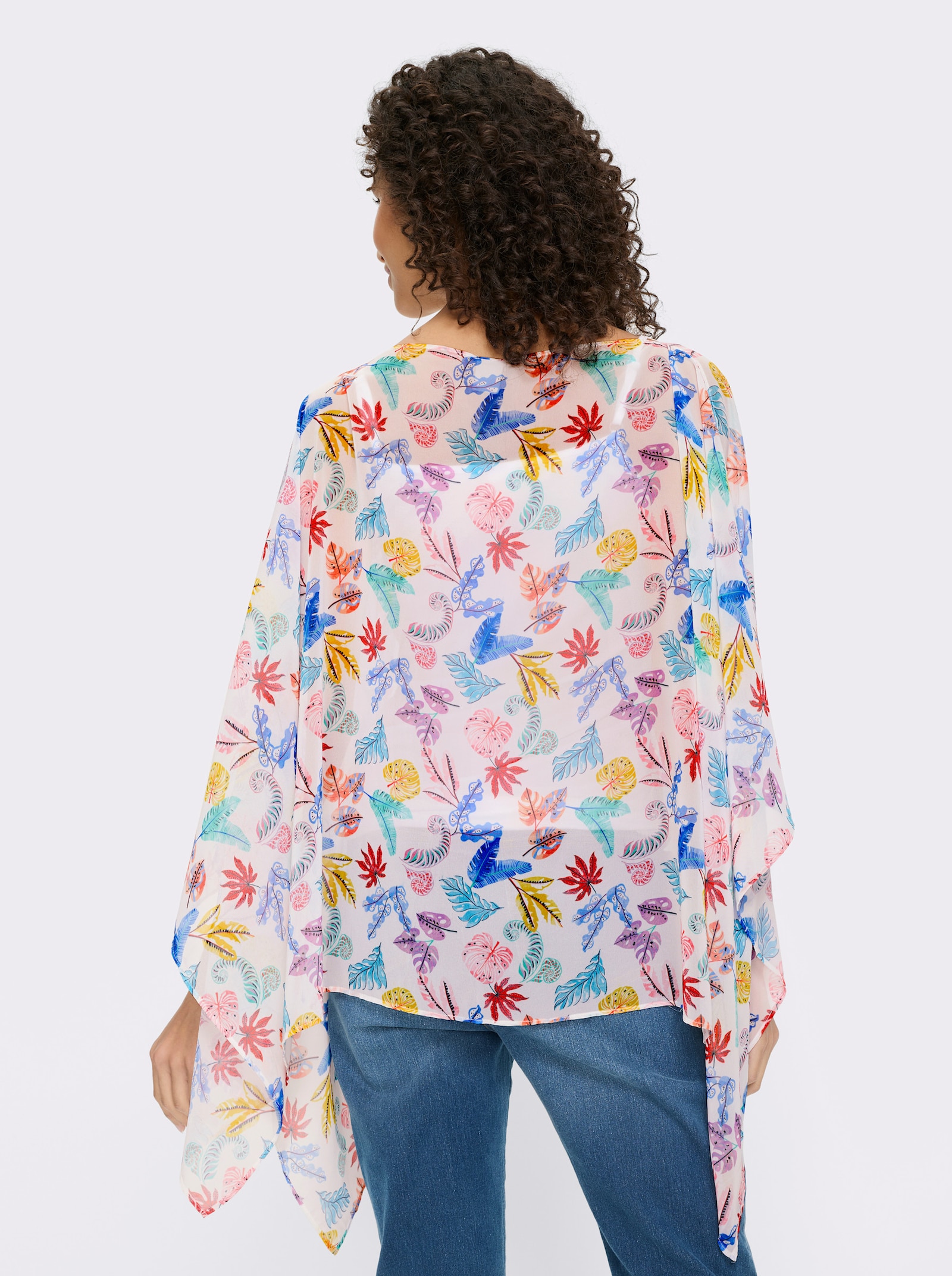 heine Tunique - blanc-corail imprimé