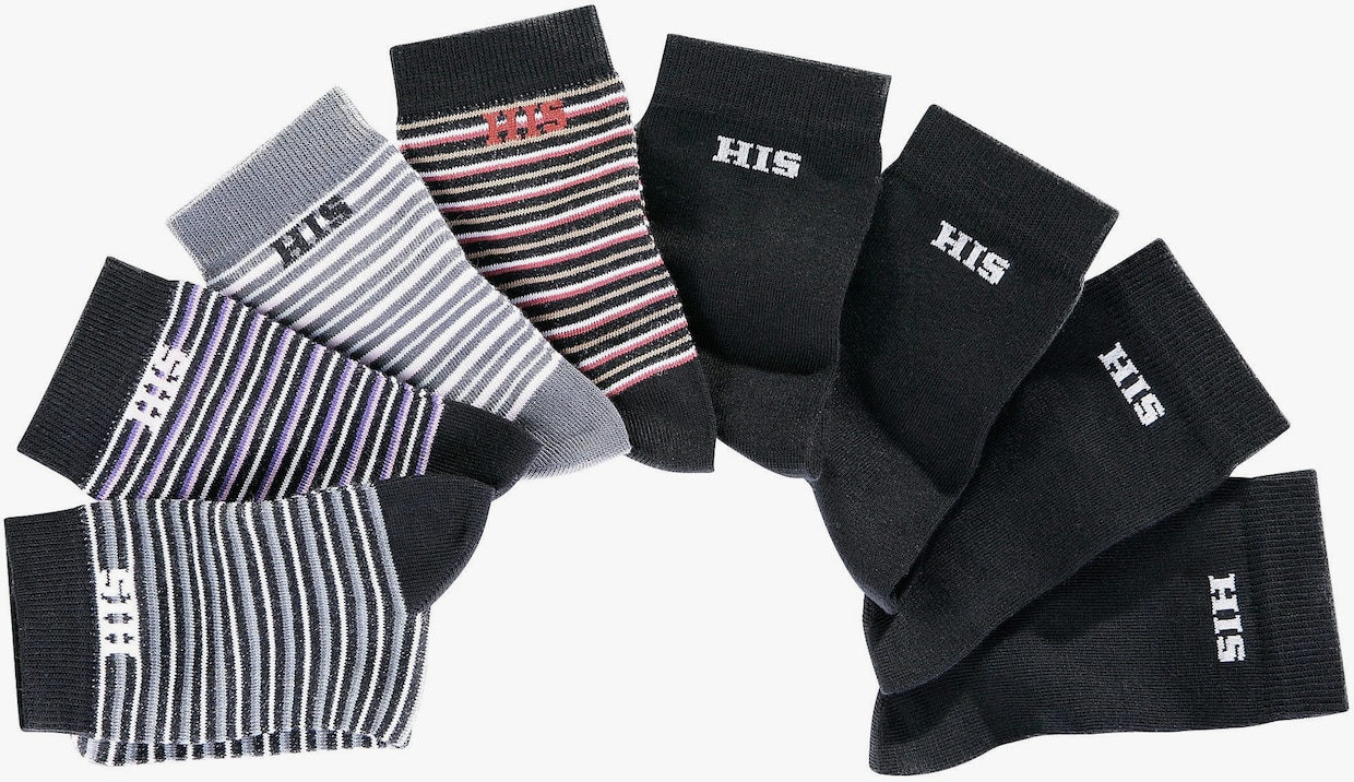 H.I.S Socken - schwarz-bunt