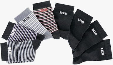 H.I.S Chaussettes - noir-multicolore