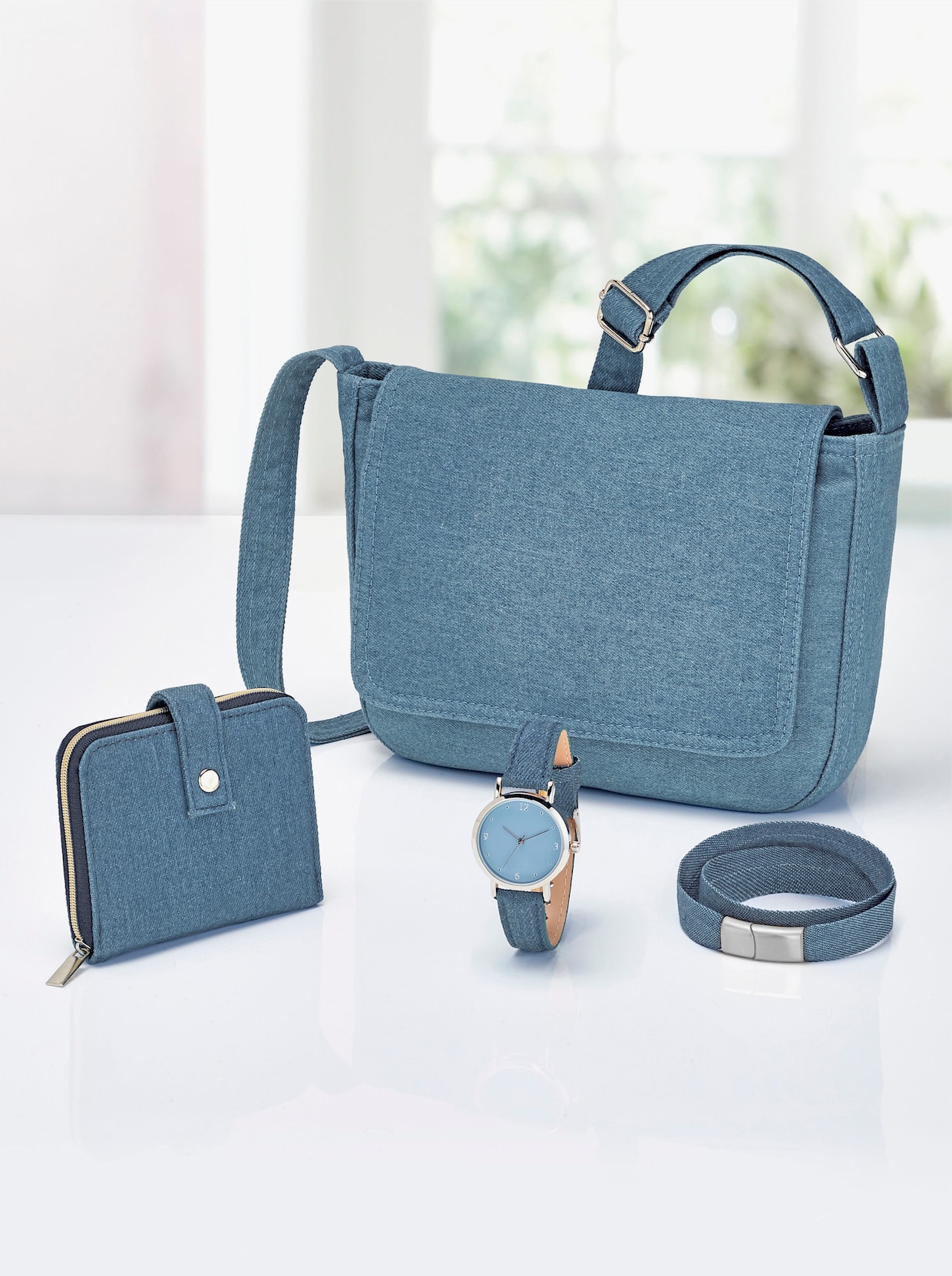 4tlg. Accessoires-Set - bleu