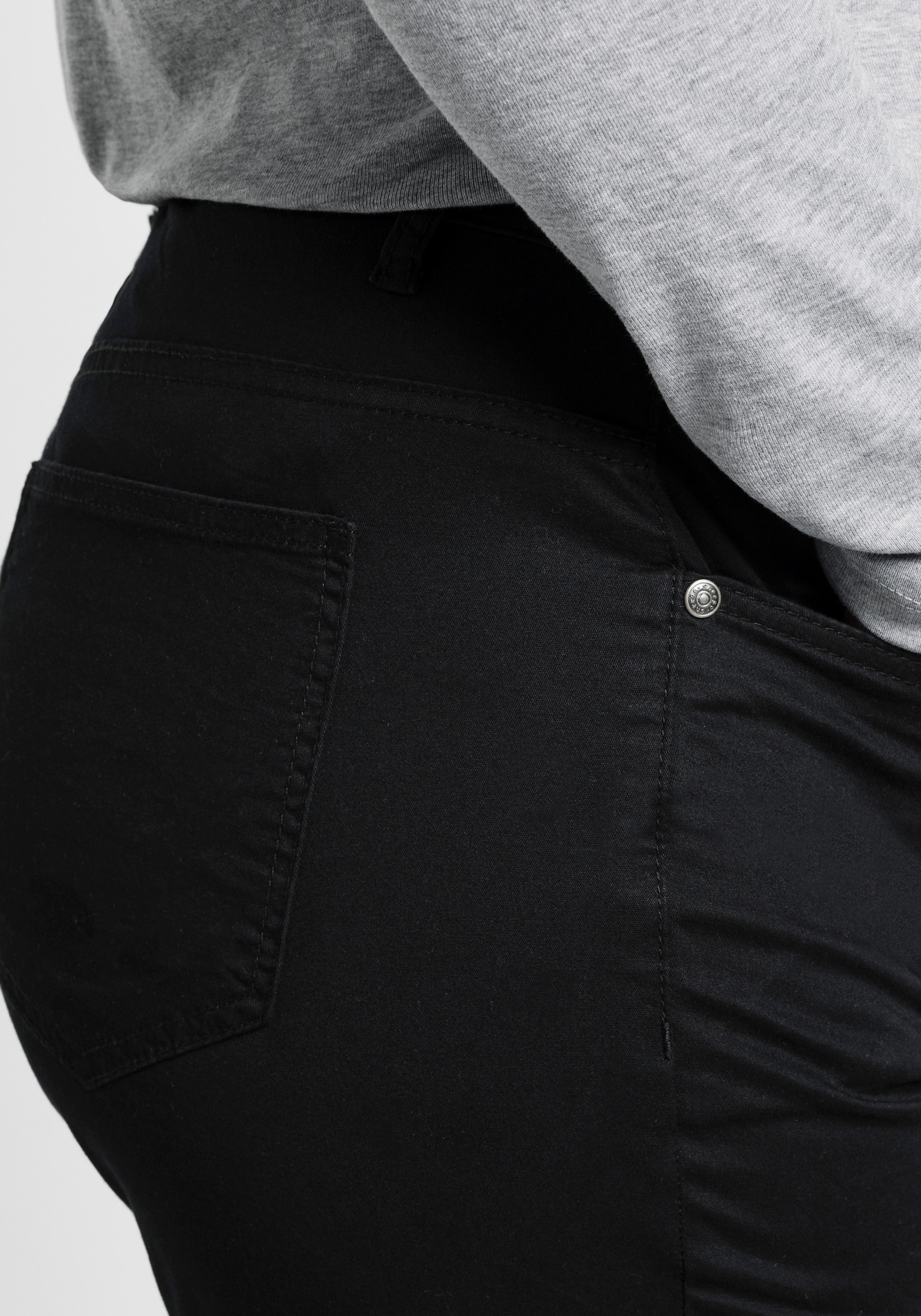 sheego Broek in recht model, van twill - zwart