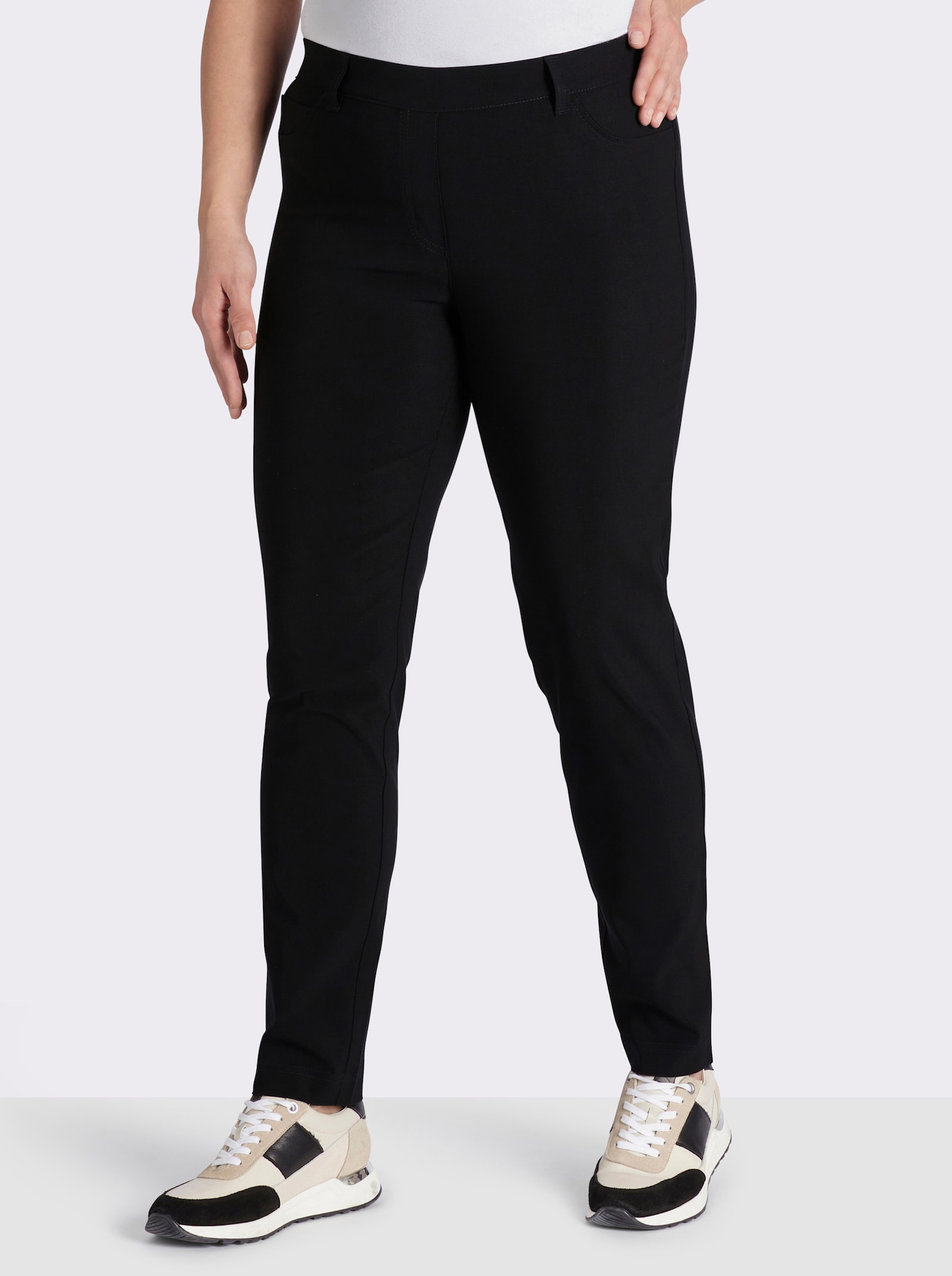 Ascari Stretch-Hose in Schlupfform, Bengalin - schwarz