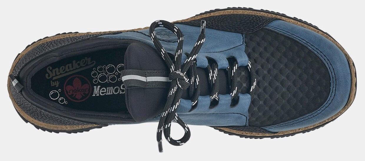 Rieker Slip-On Sneaker - royalblau-schwarz