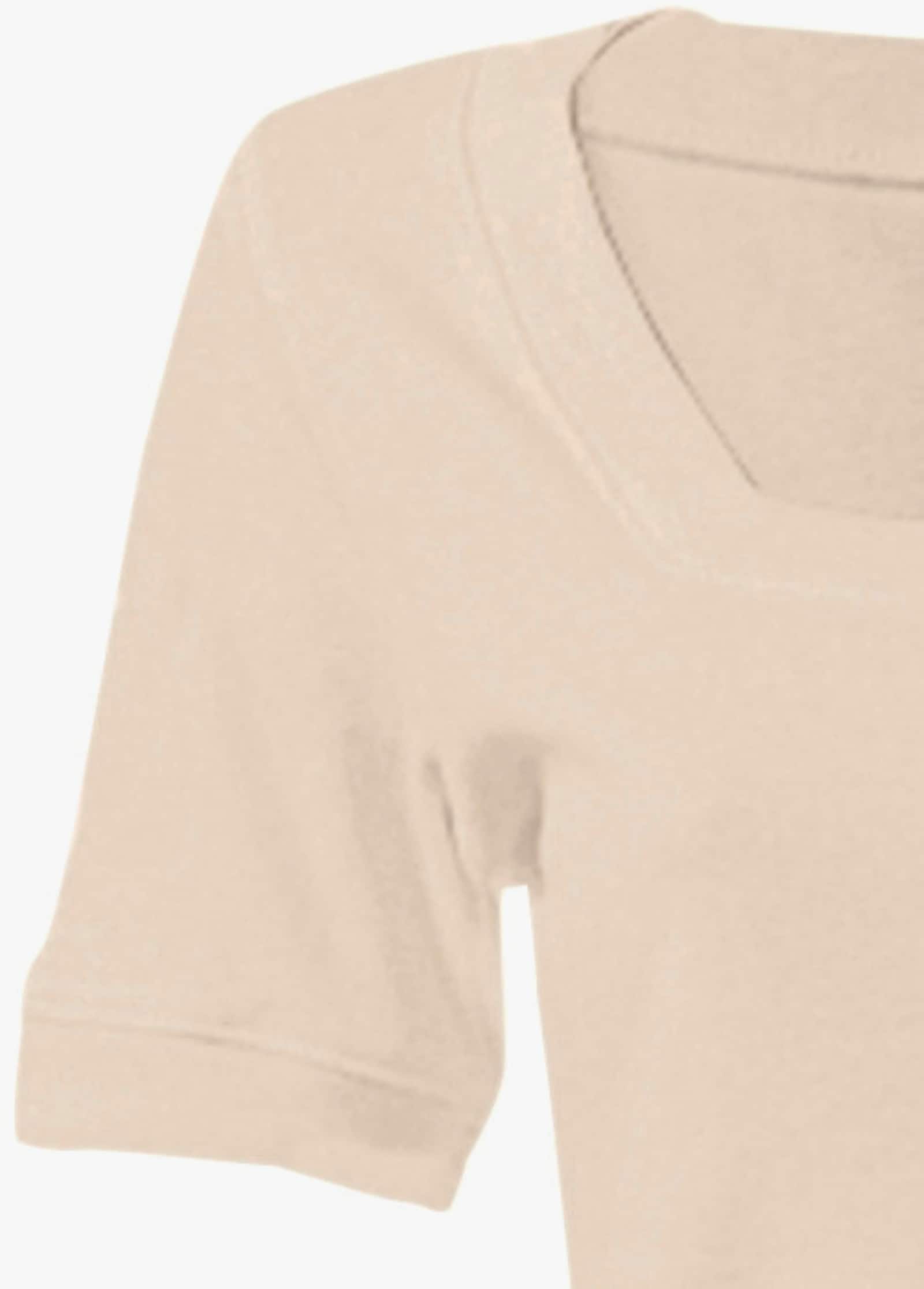 heine Shirt aus Rippenware - beige