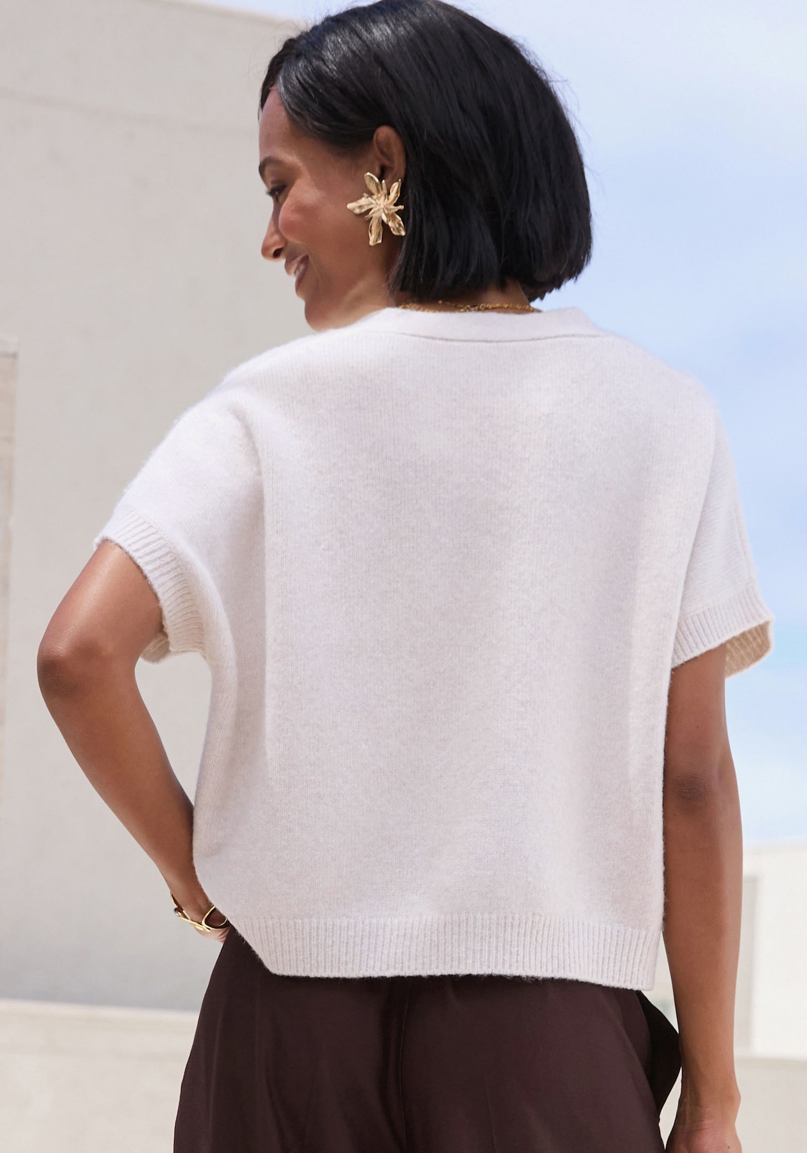 French Connection Strickjacke - hellrosé