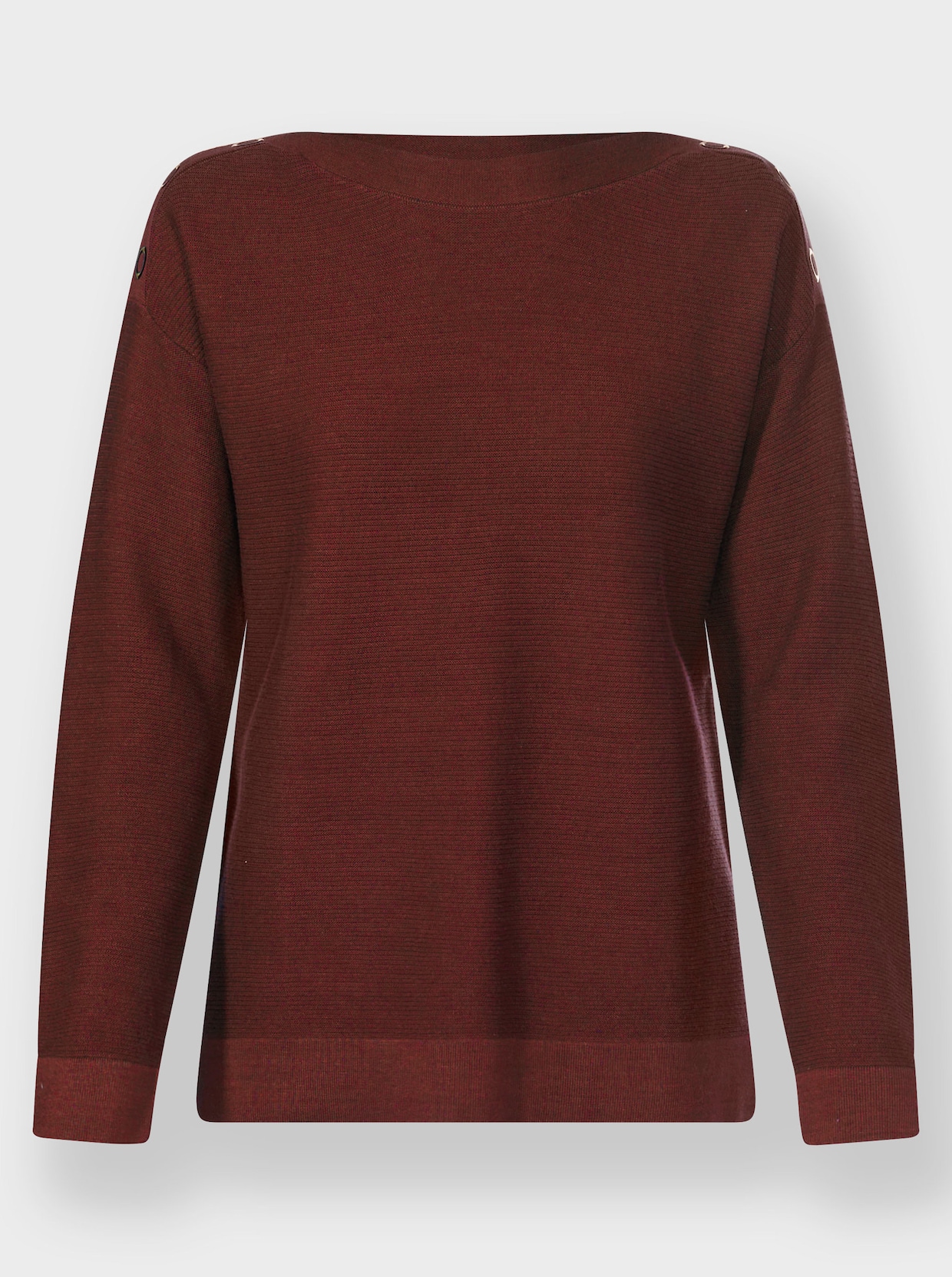 Gebreide pullover - roodbruin