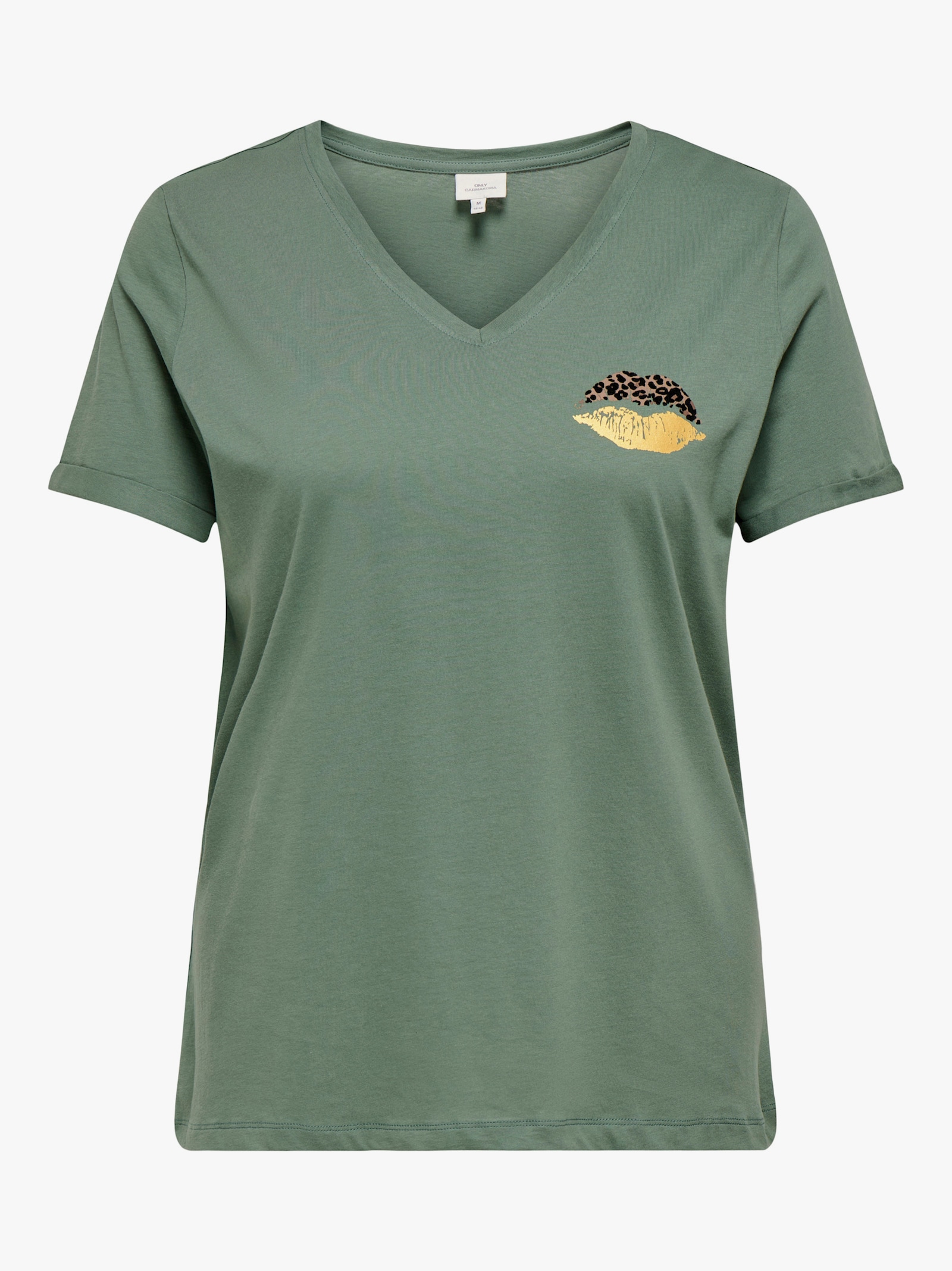 ONLY CARMAKOMA Kurzarmshirt - laurel wreath print:lip