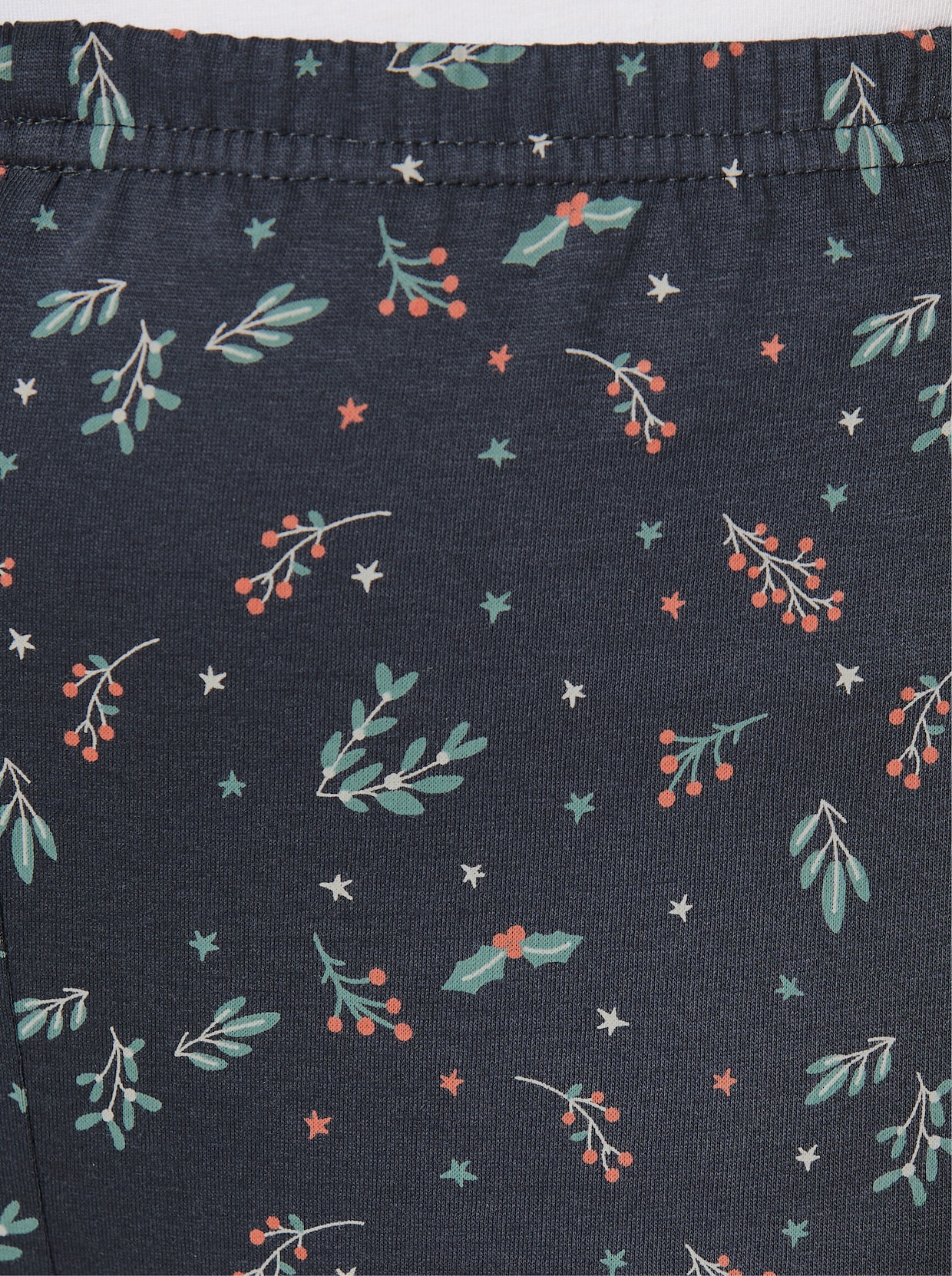 Comtessa Schlafanzughose mit Weihnachtsmotiven - jeansblau-ozean-bedruckt