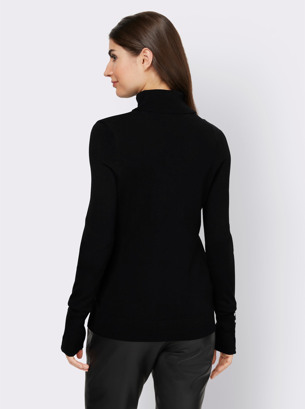 heine Pull col roulé - noir