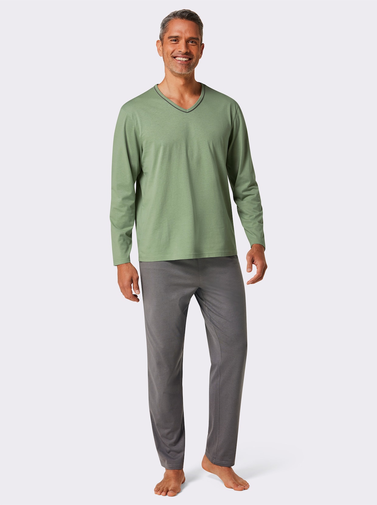 wäschepur men Pyjama's - eucalyptus + terra
