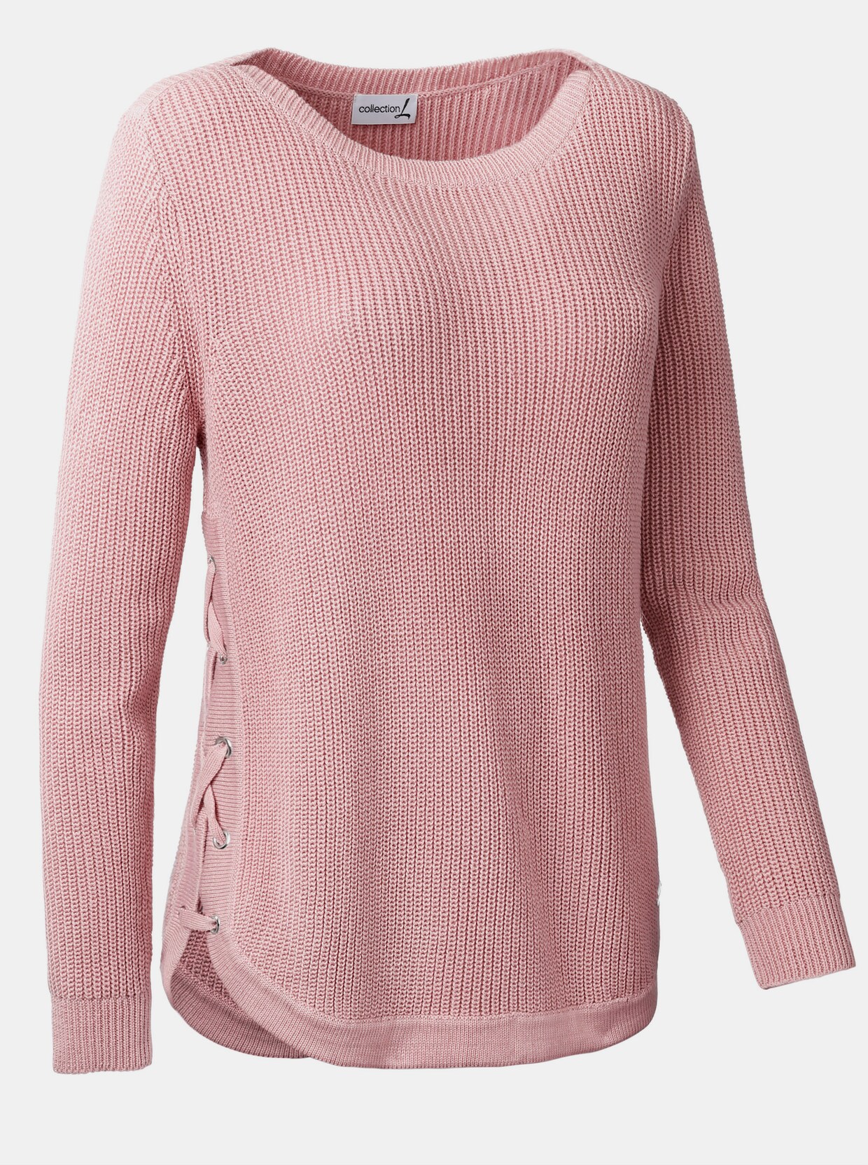 Pullover met ronde hals - roze
