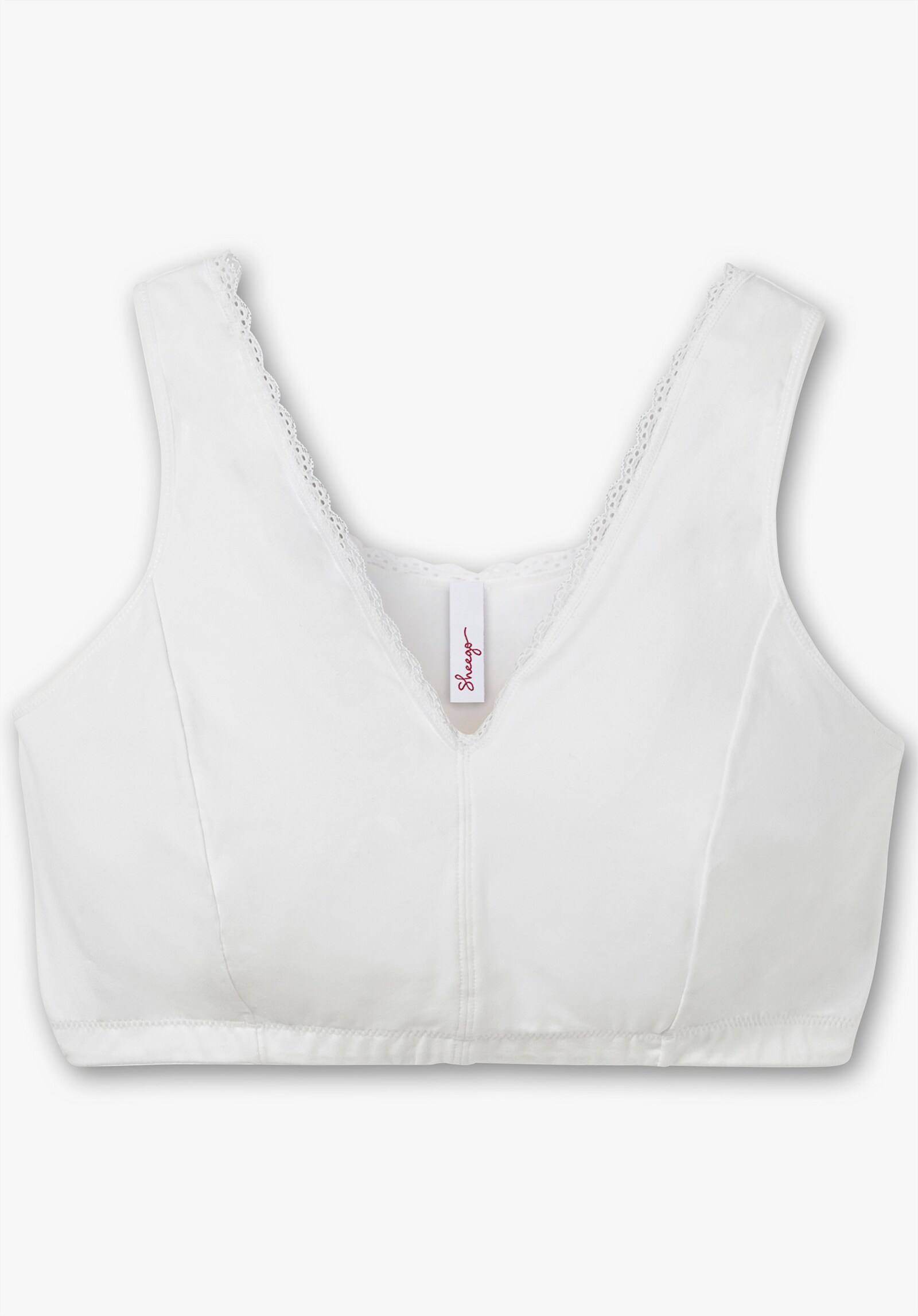 sheego Bügelloser BH in Bustier-Form, im Doppelpack - schwarz + weiß