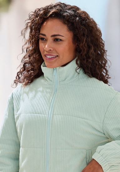 Buffalo Cordjacke - salbeigrün