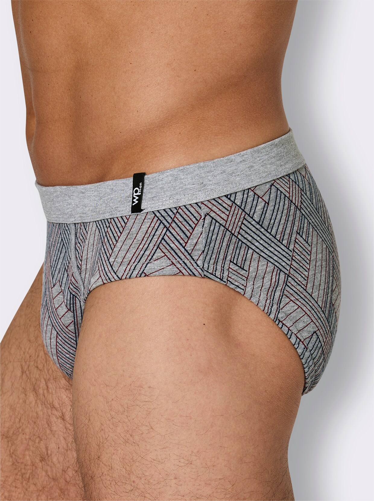 wäschepur men Slip - grau-meliert-sortiert