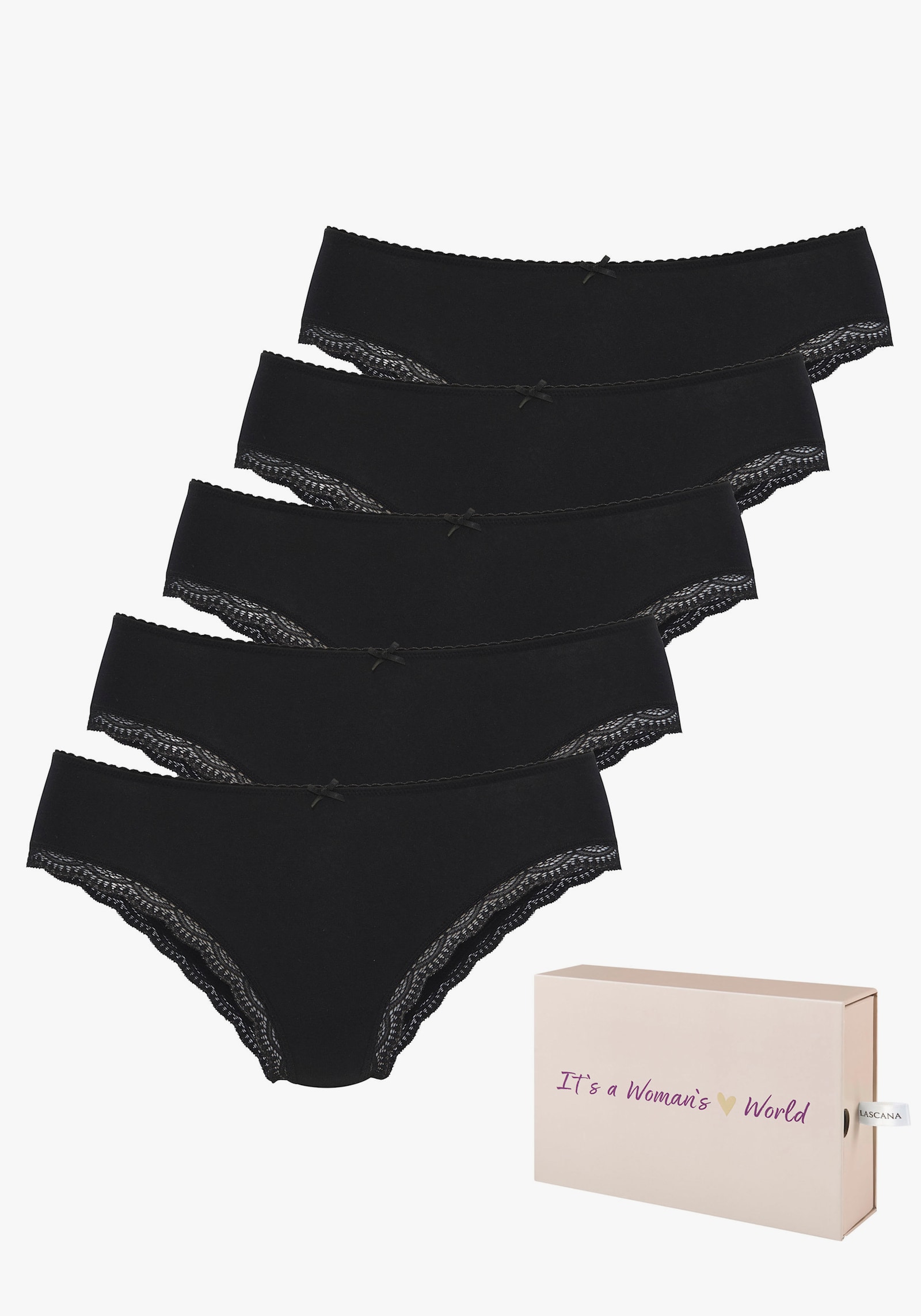 LASCANA Jazz-Pants Slips - schwarz