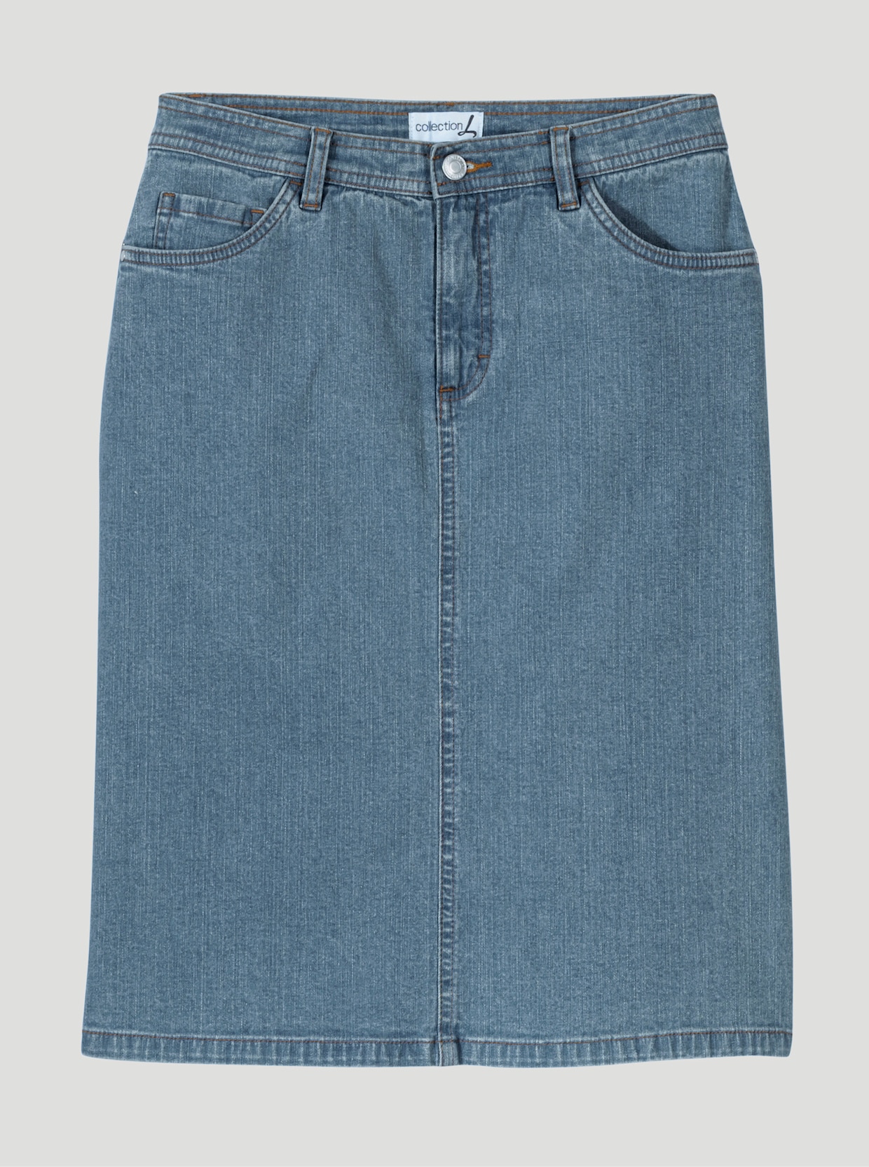 Jeansrock - blue-bleached