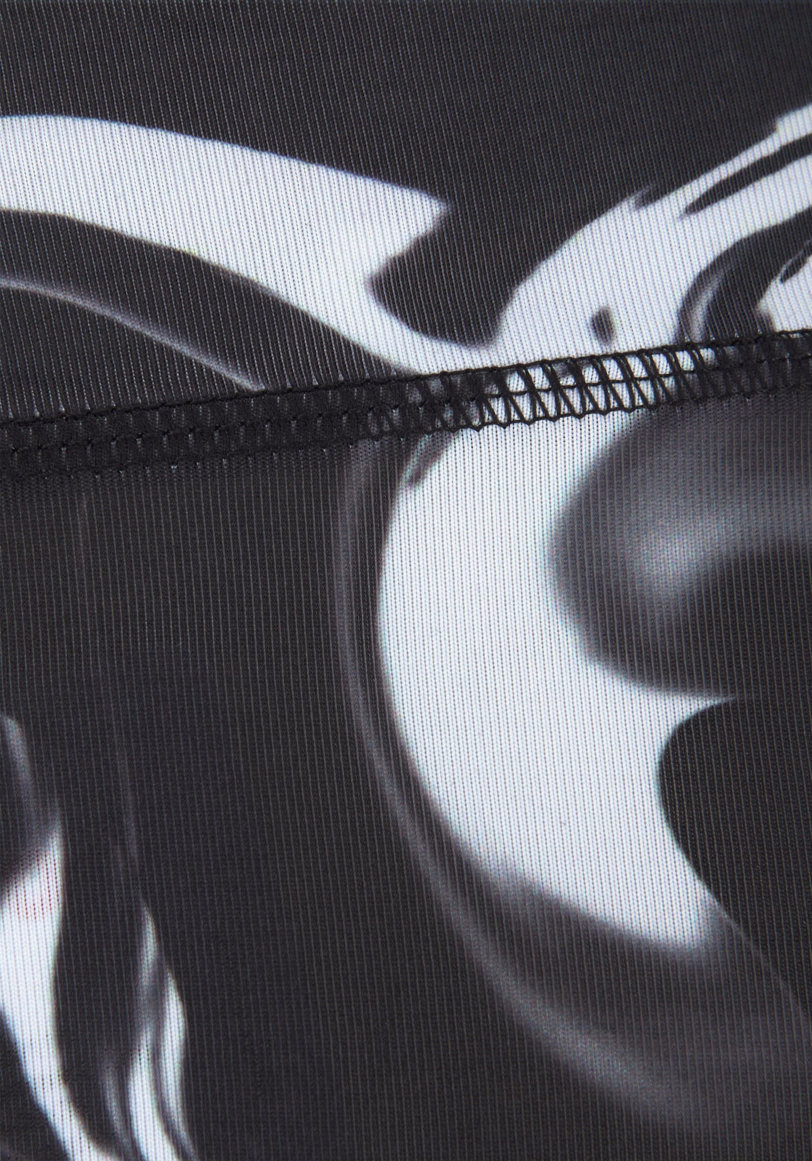 LASCANA ACTIVE Caprileggings - schwarz-gemustert-weiß