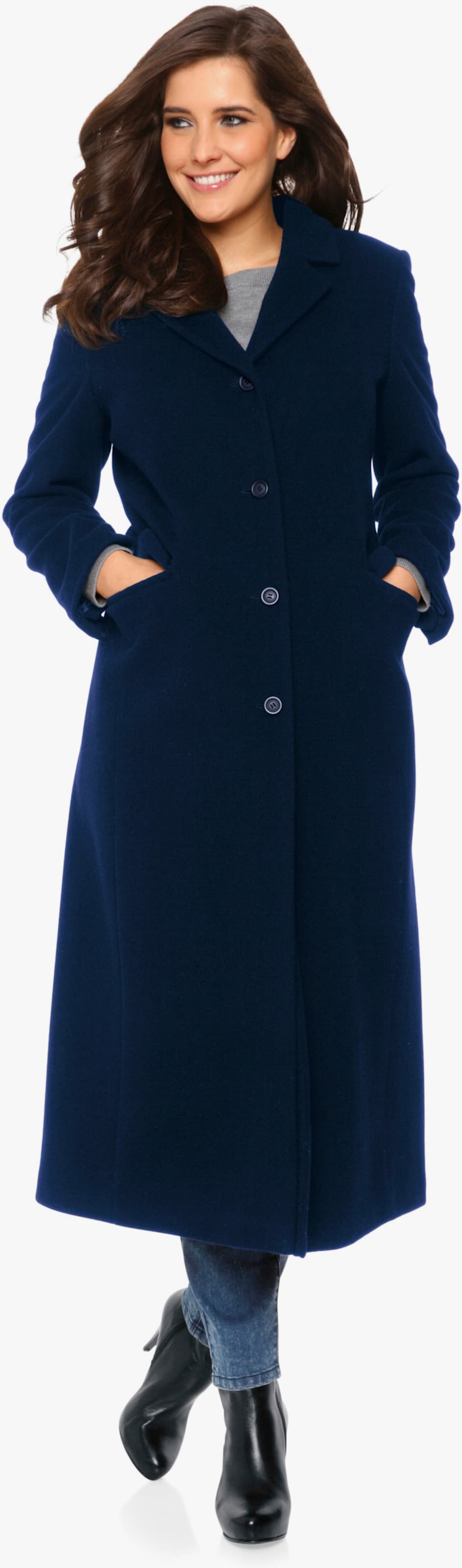 heine Manteau coupe longue - marine