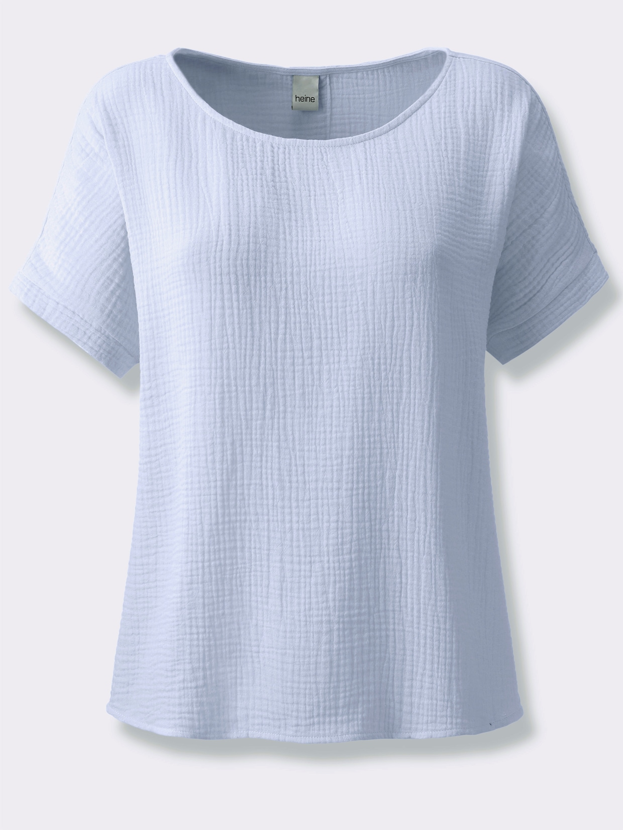 heine Baumwollbluse - hellblau
