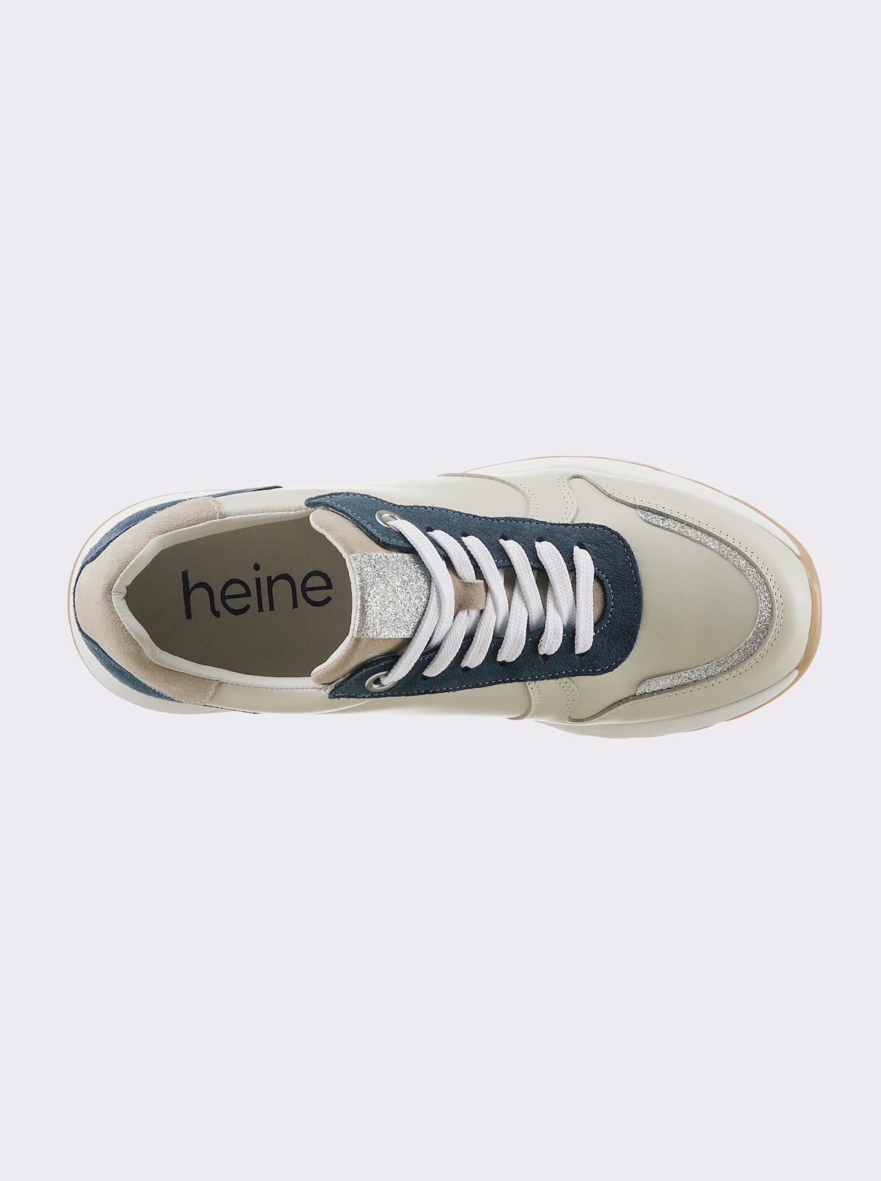 heine Sneaker - beige/blauw