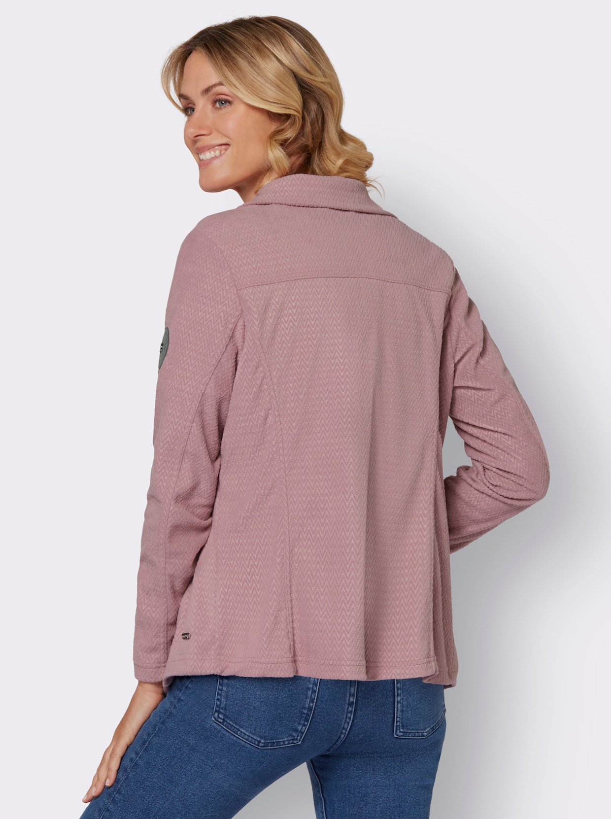 Fleece-Jacke - mauve