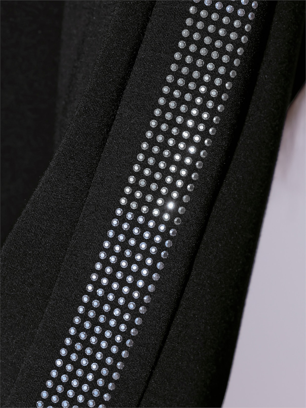 Langarm-Poloshirt mit Modal (TENCEL) - schwarz