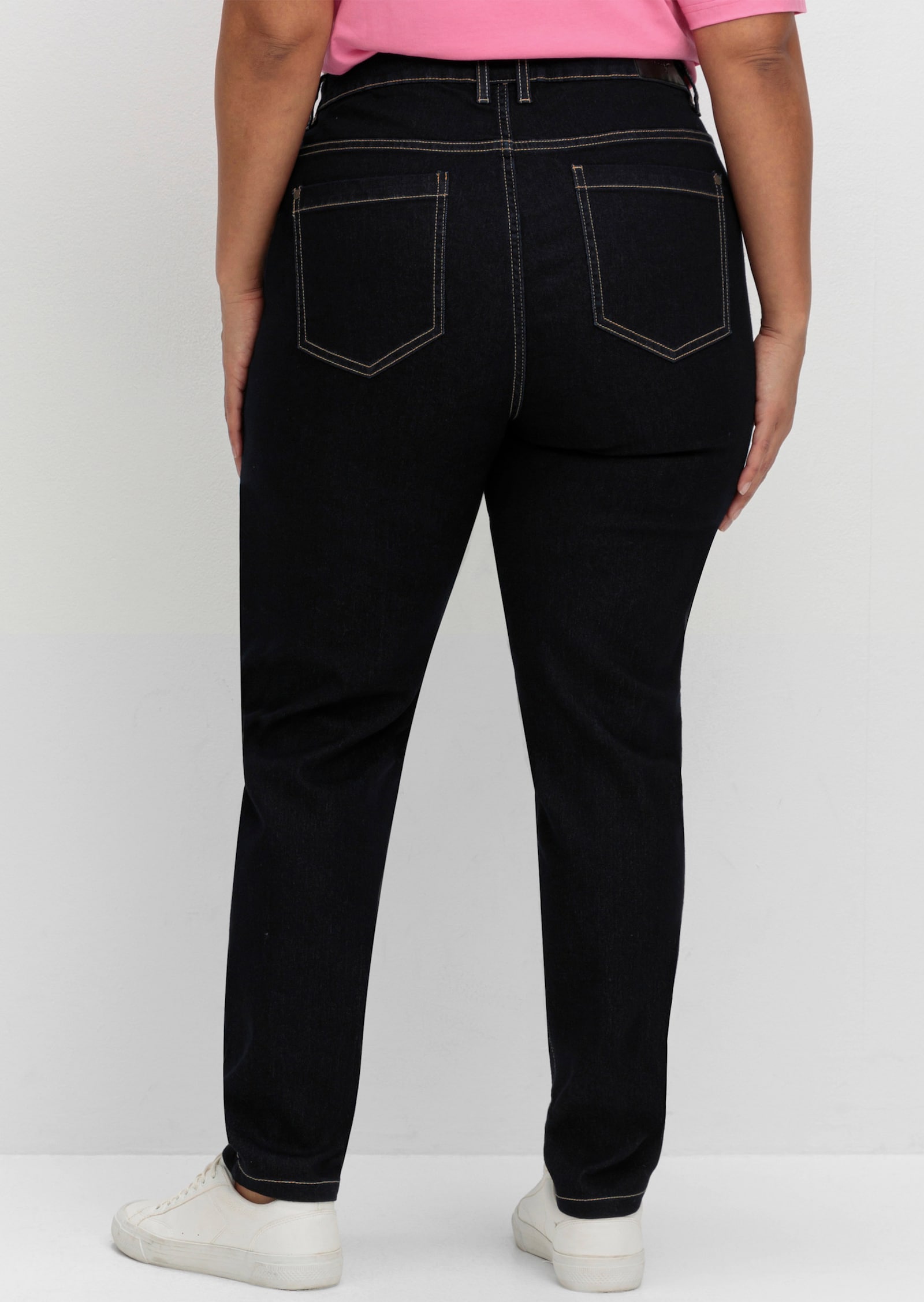 sheego Jeans in schmaler Beinform - blue black denim